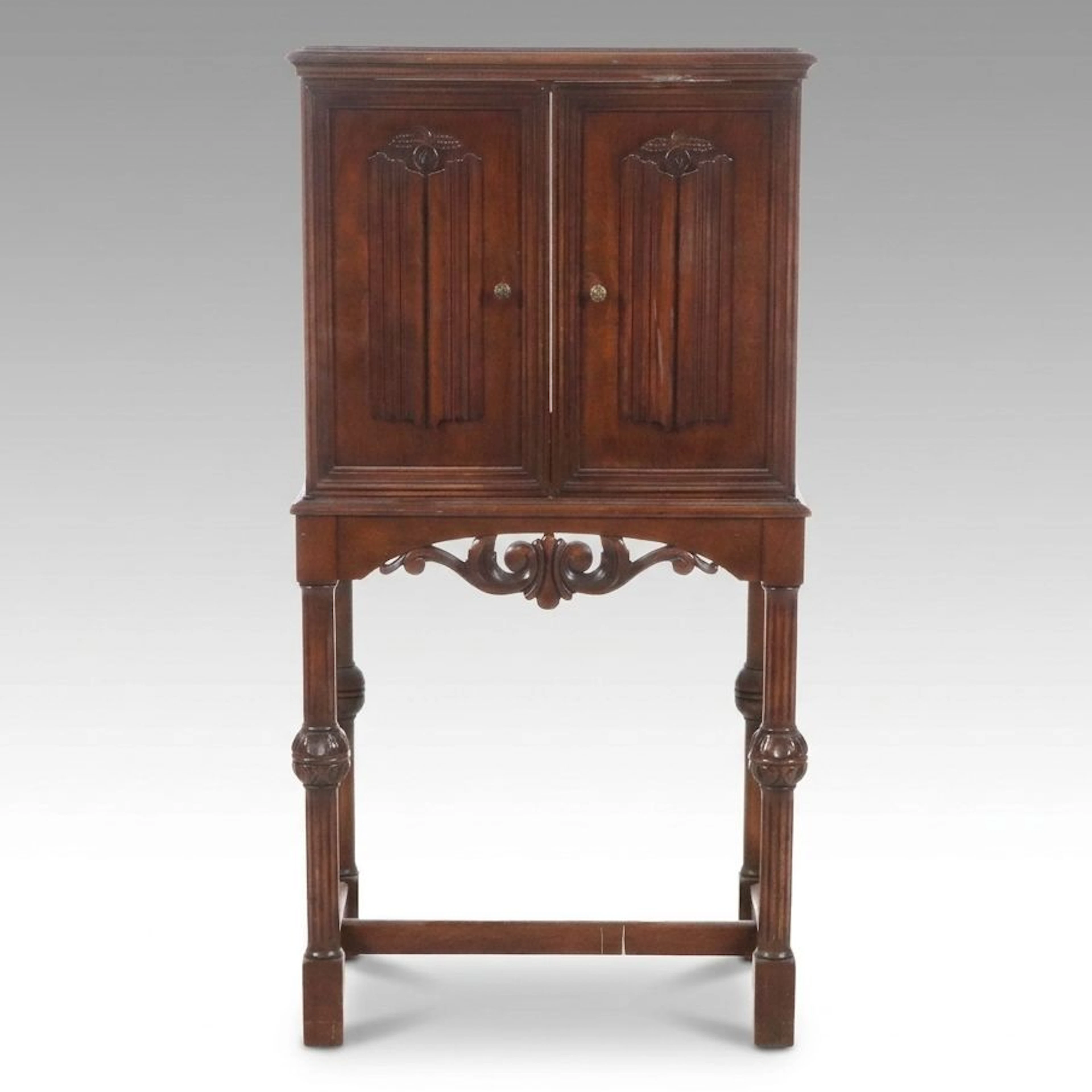 Zenith Radio Corp. Mahogany Radio Cabinet, Early 20th Century