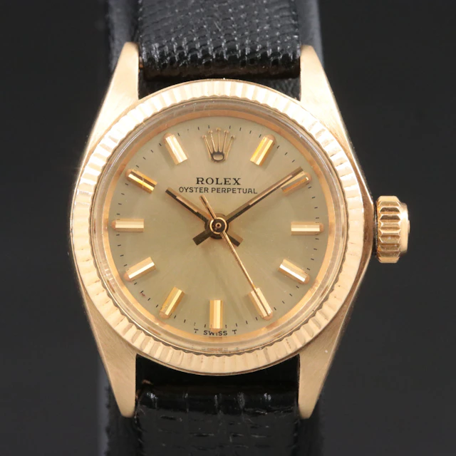 1978 Rolex Oyster Perpetual 14K Watch Model 6719