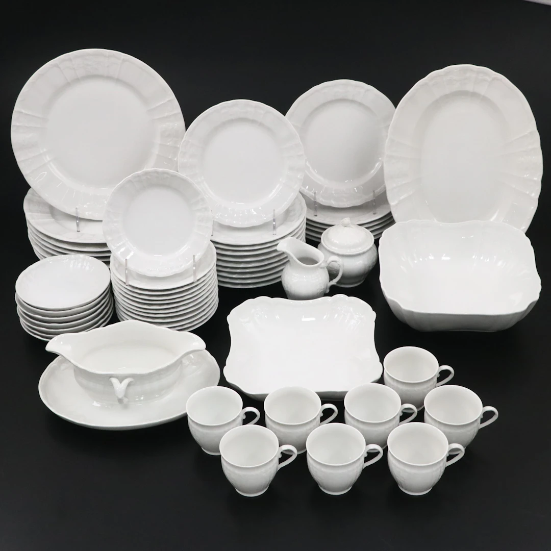 KPM "Rocaille" Porcelain Dinnerware, Mid-20th Century