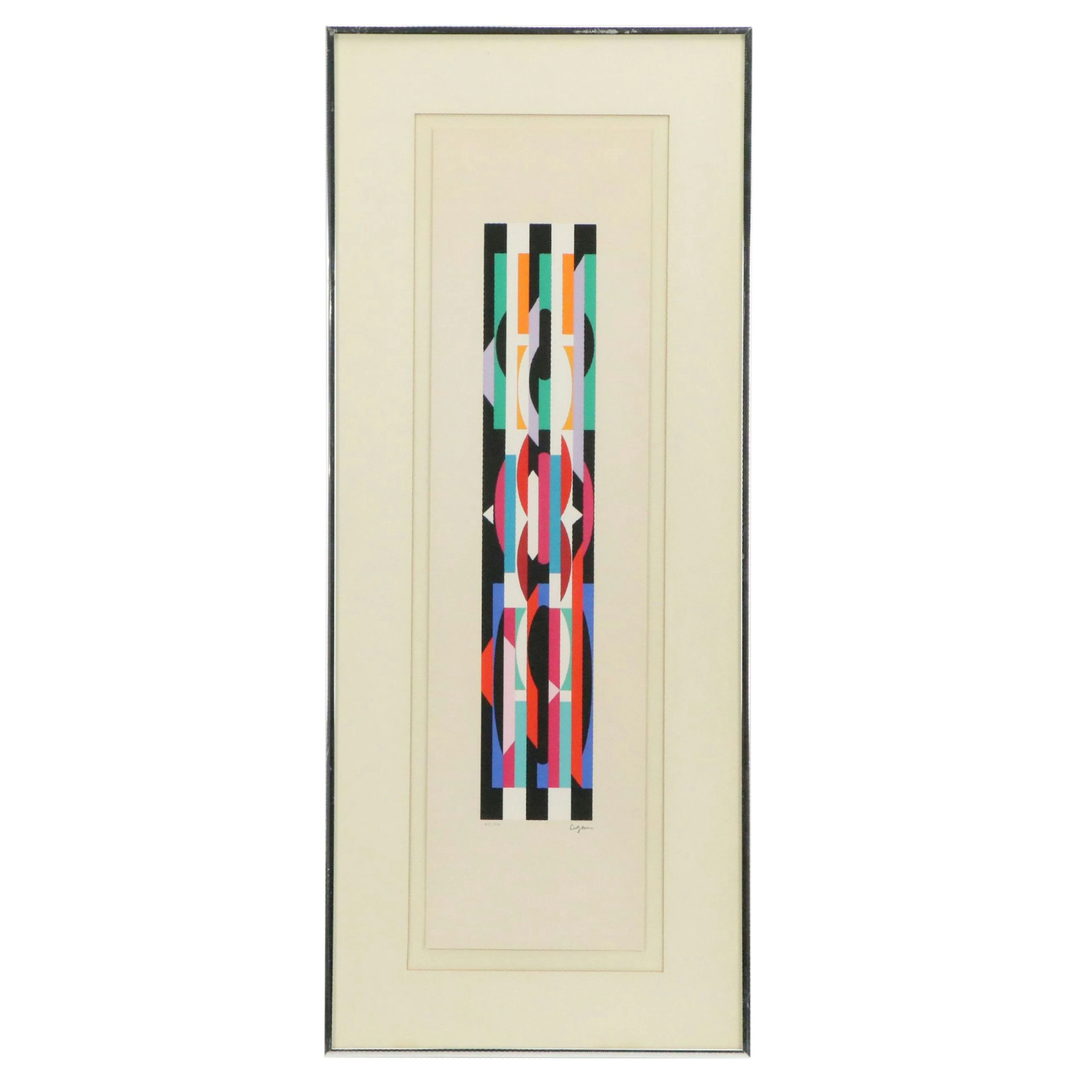 Yaacov Agam Abstract Serigraph, Mid to Late 20th Century
