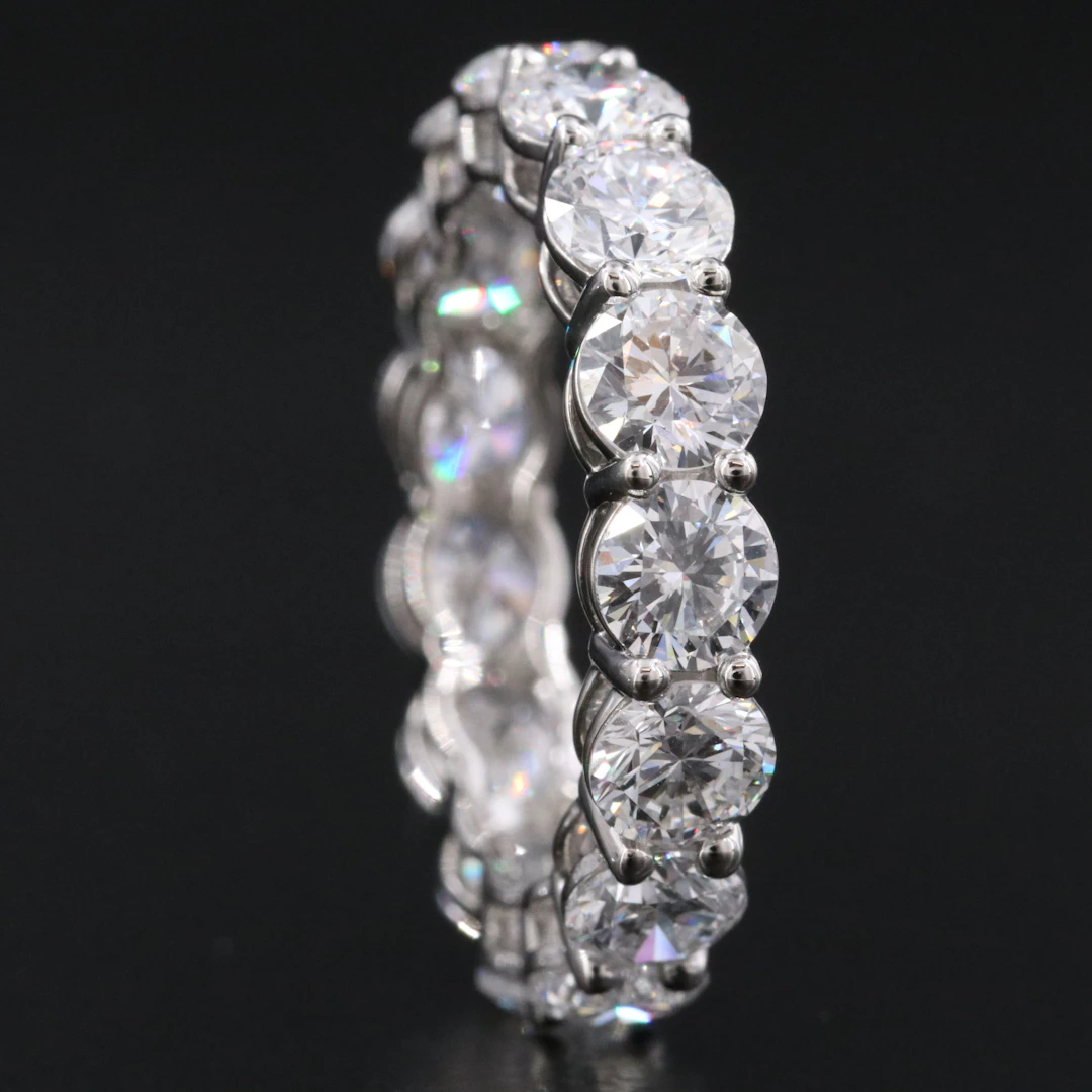 Platinum 5.74 CTW Lab Grown Diamond Eternity Band