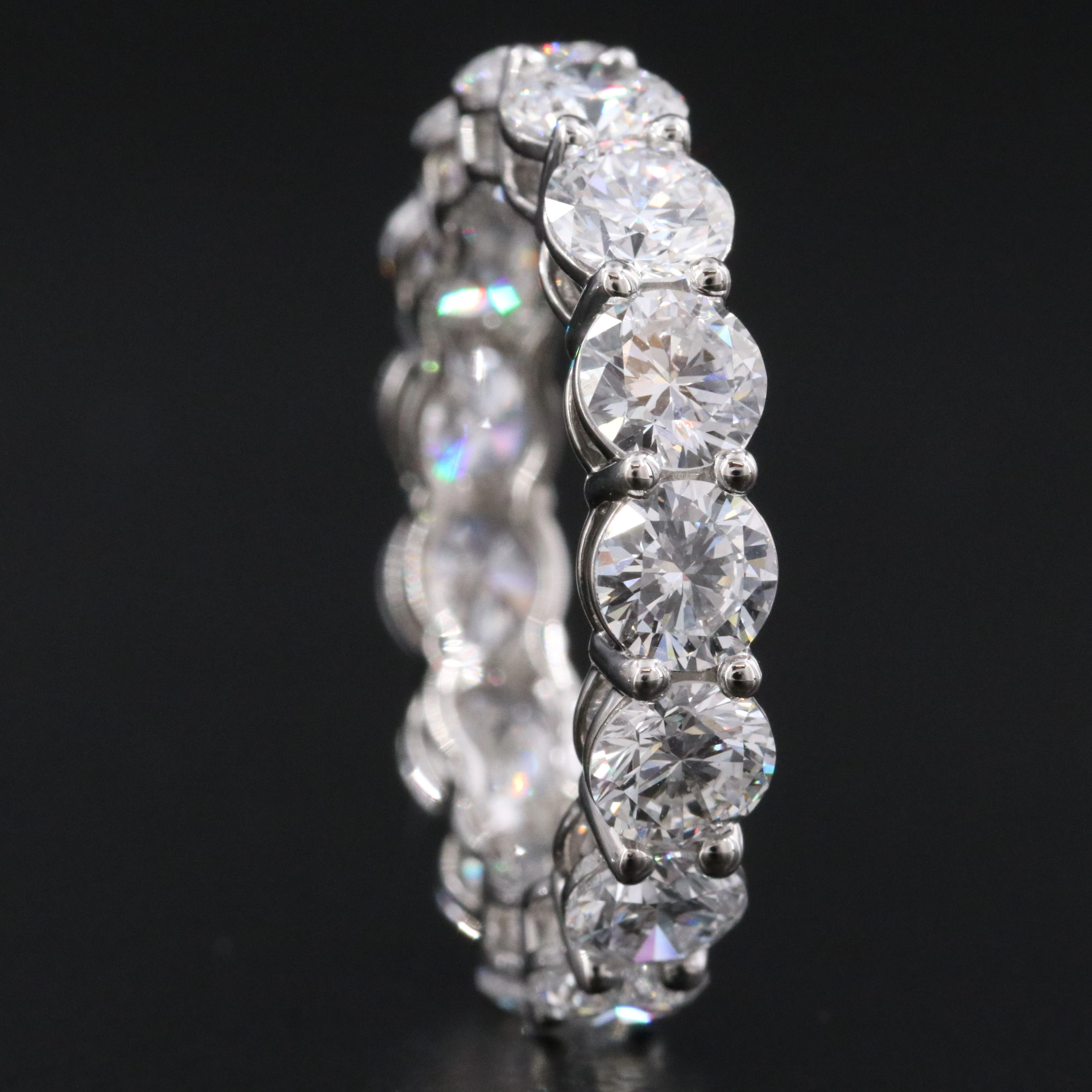 Platinum 5.74 CTW Lab Grown Diamond Eternity Band