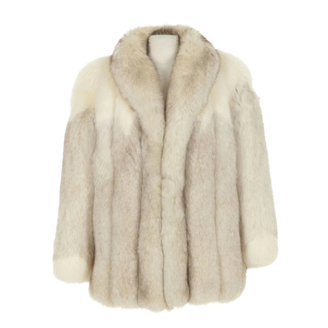 Mixed Finnish Fox Fur Jacket