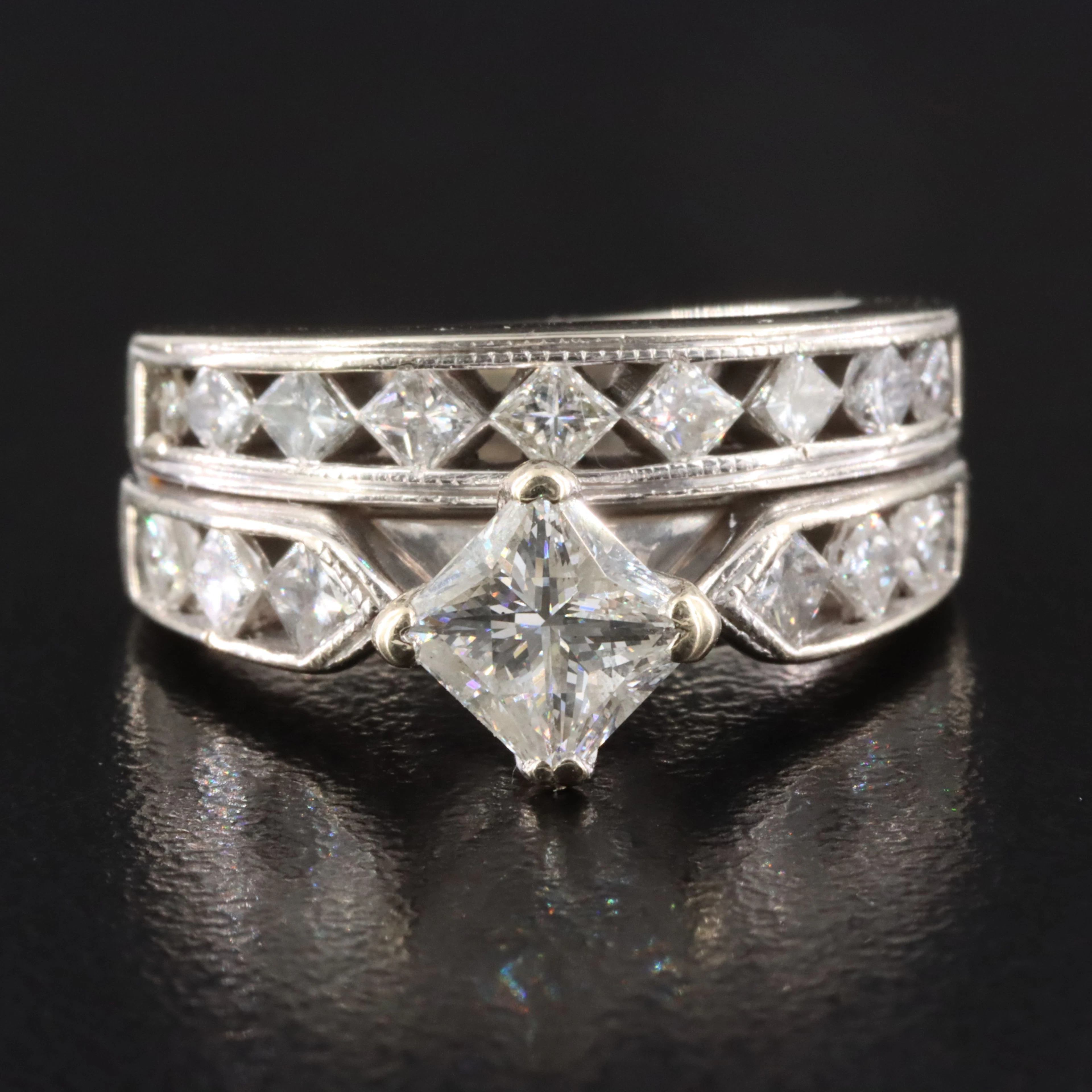 14K 1.79 CTW Diamond Ring with LEO Center and IGI Online Report