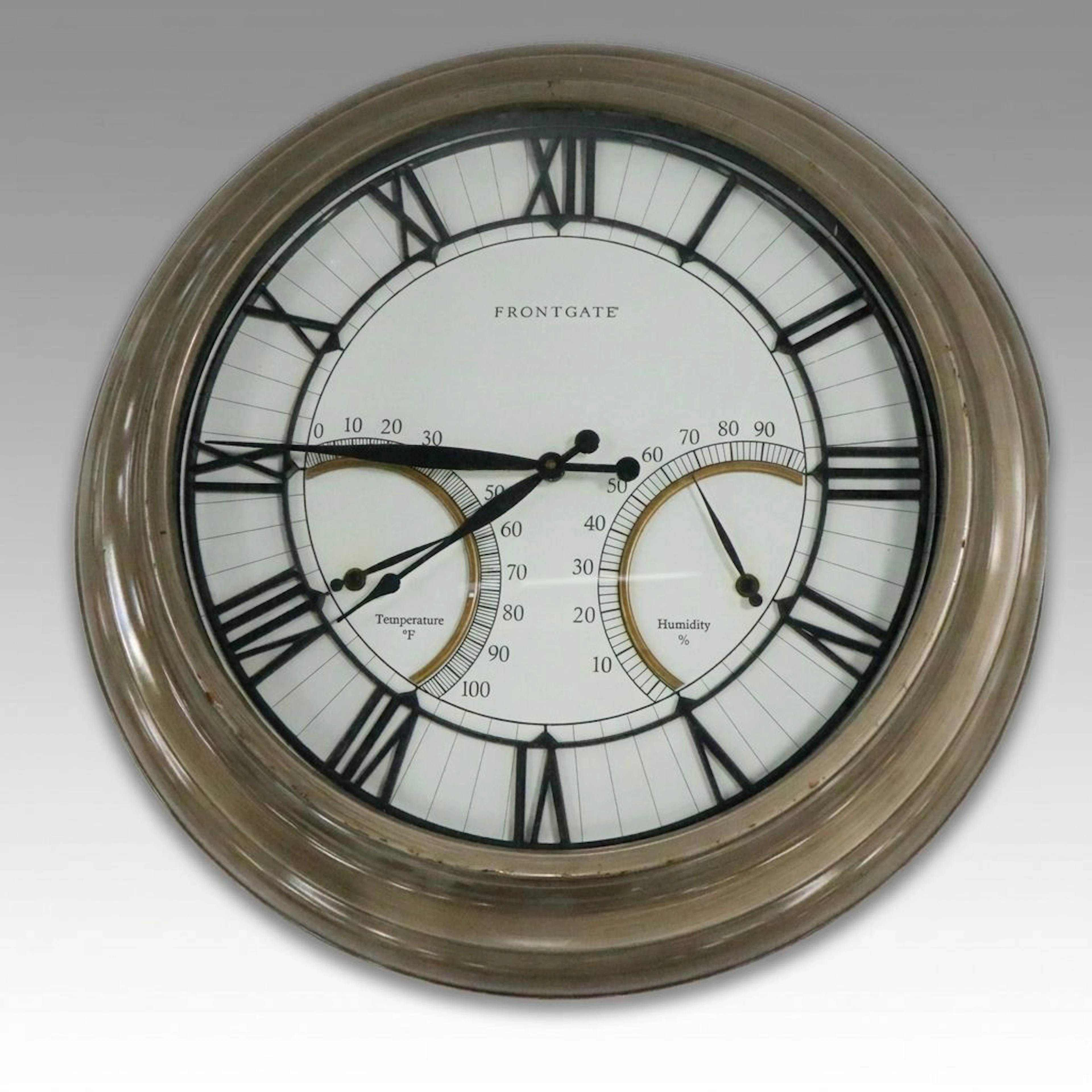 Frontgate Outdoor Weather Station Wall Clock, 21st Century