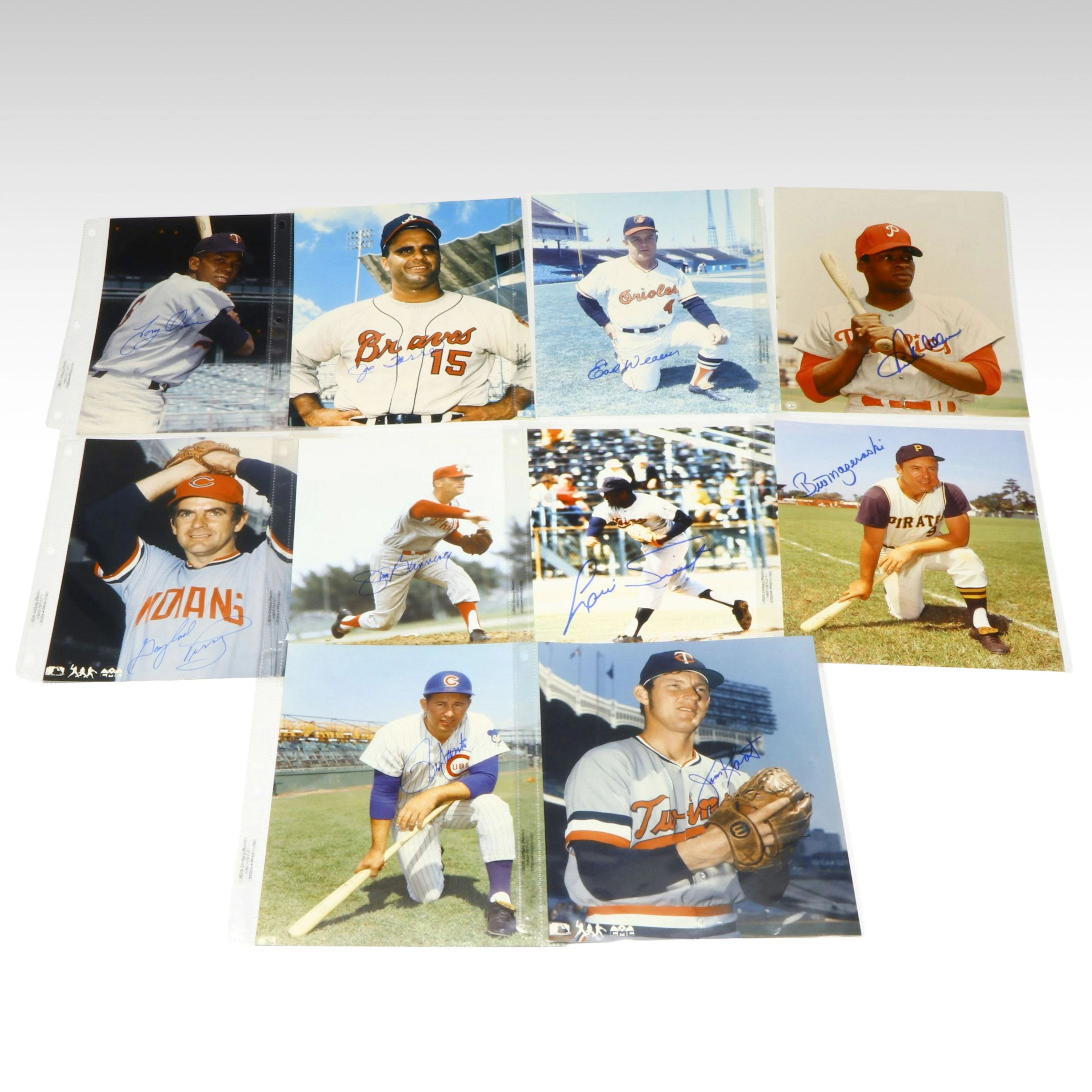 Ron Santo, Joe Torre, Bill Mazeroski, and More Signed Baseball Prints