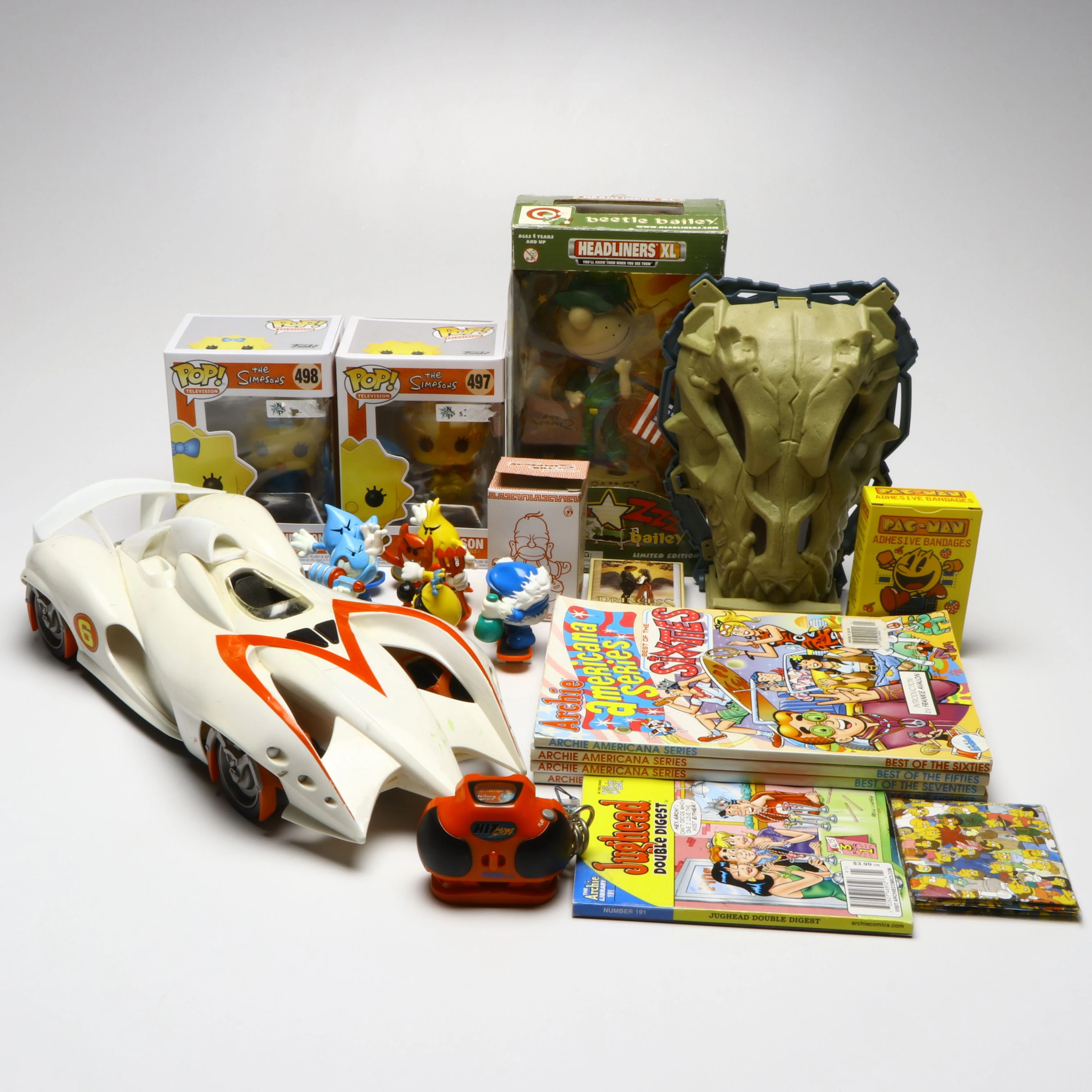 Funko Pop! Figures, "Archie" Comic Books and Toy Vehicles