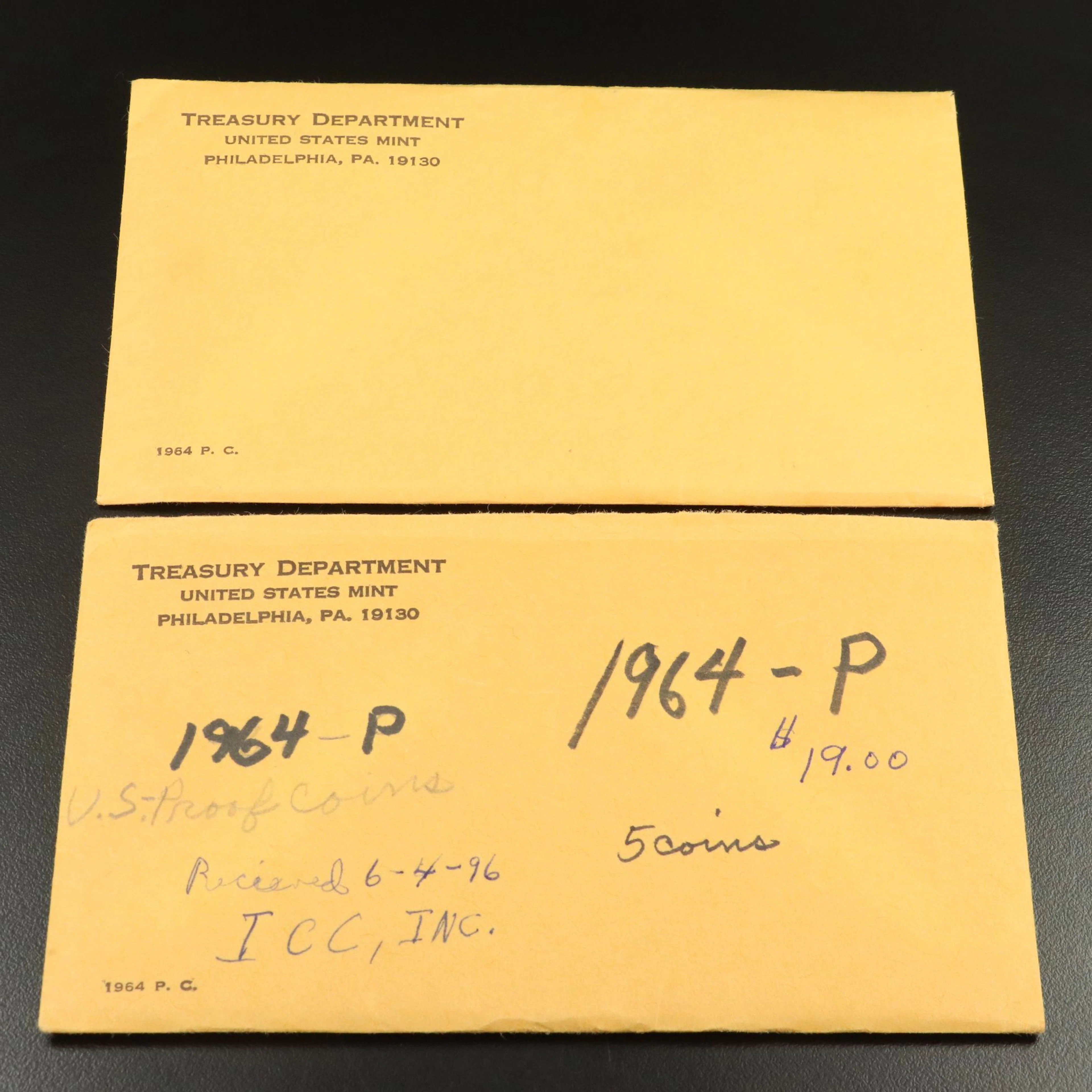 Two 1964 Classic Kennedy Proof Sets