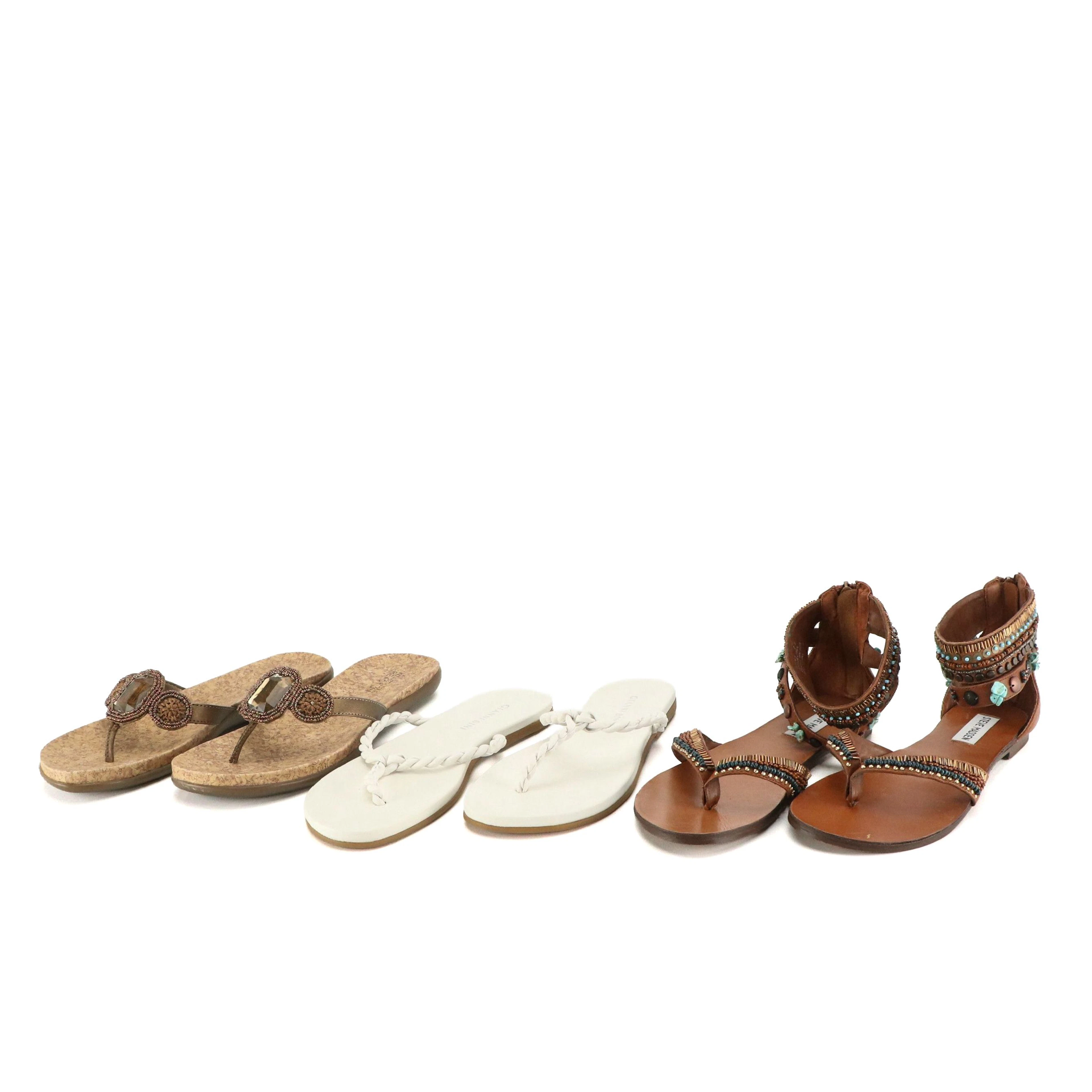 Steve Madden Devinne Embellished Sandals, Gianni Bini Twistee Flip Flops, More
