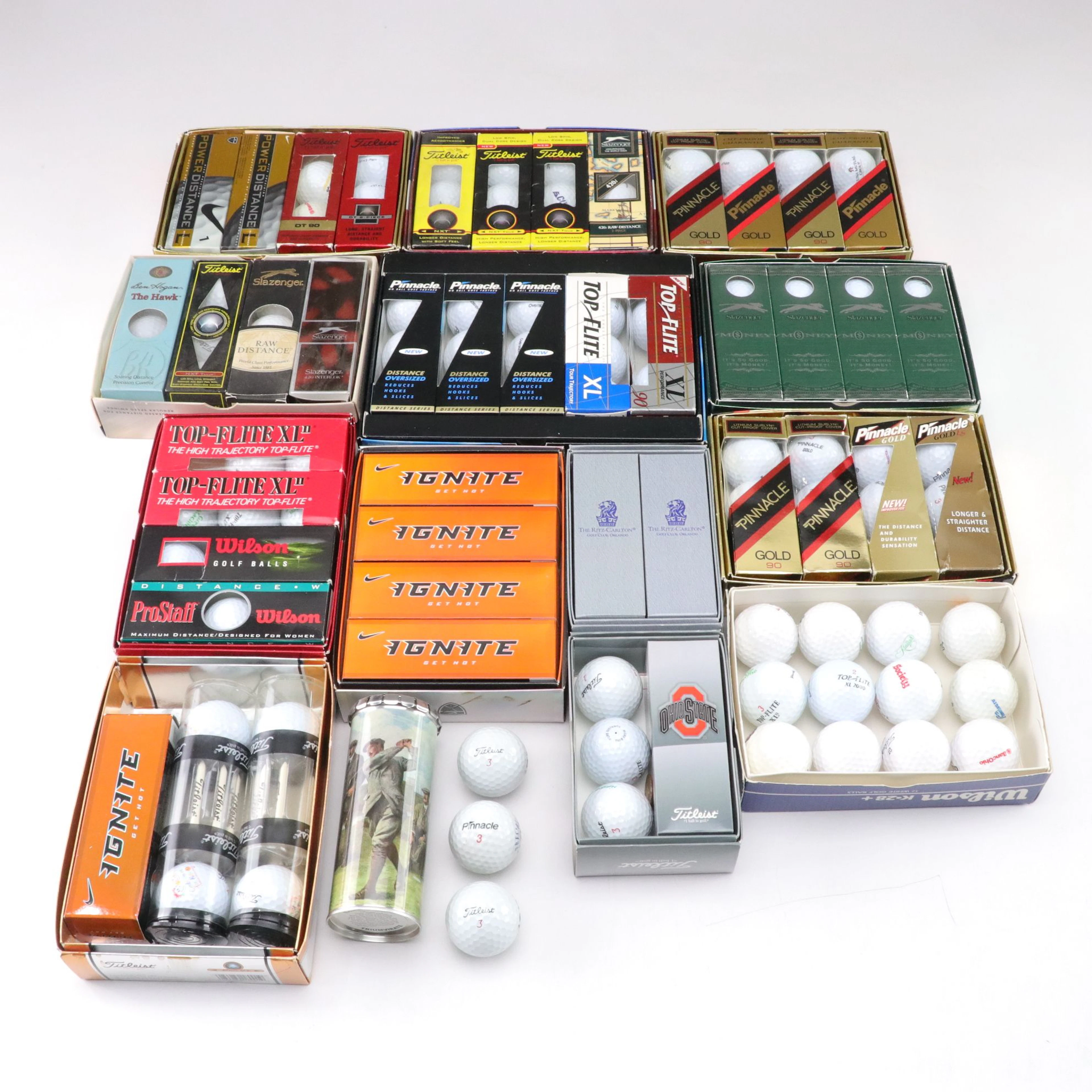Titleist, Pinnacle, Nike, Top Flite and More Golf Balls and Tees