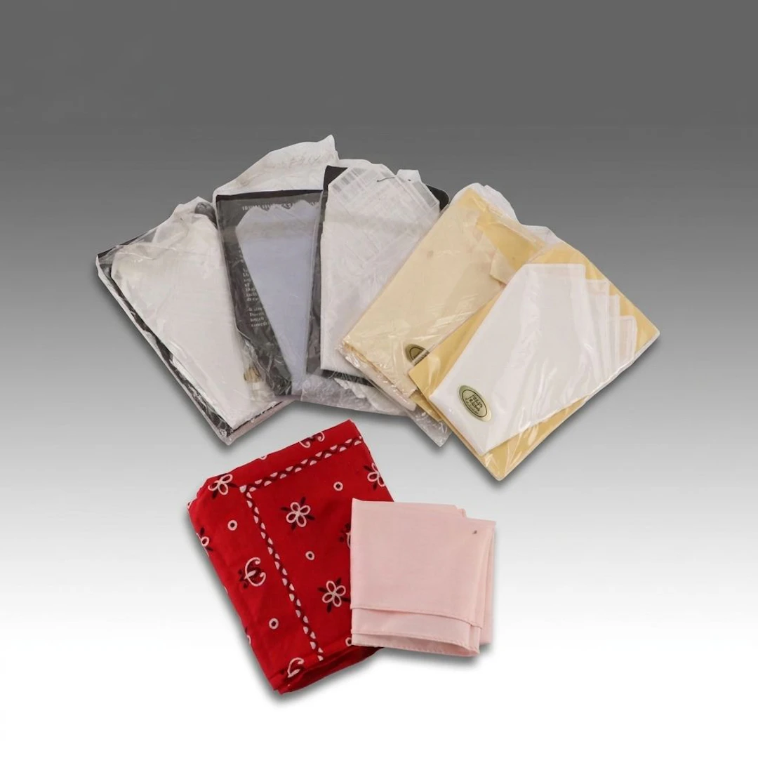 Irish Linen Handkerchiefs in Packaging, Bandana, and Pocket Square