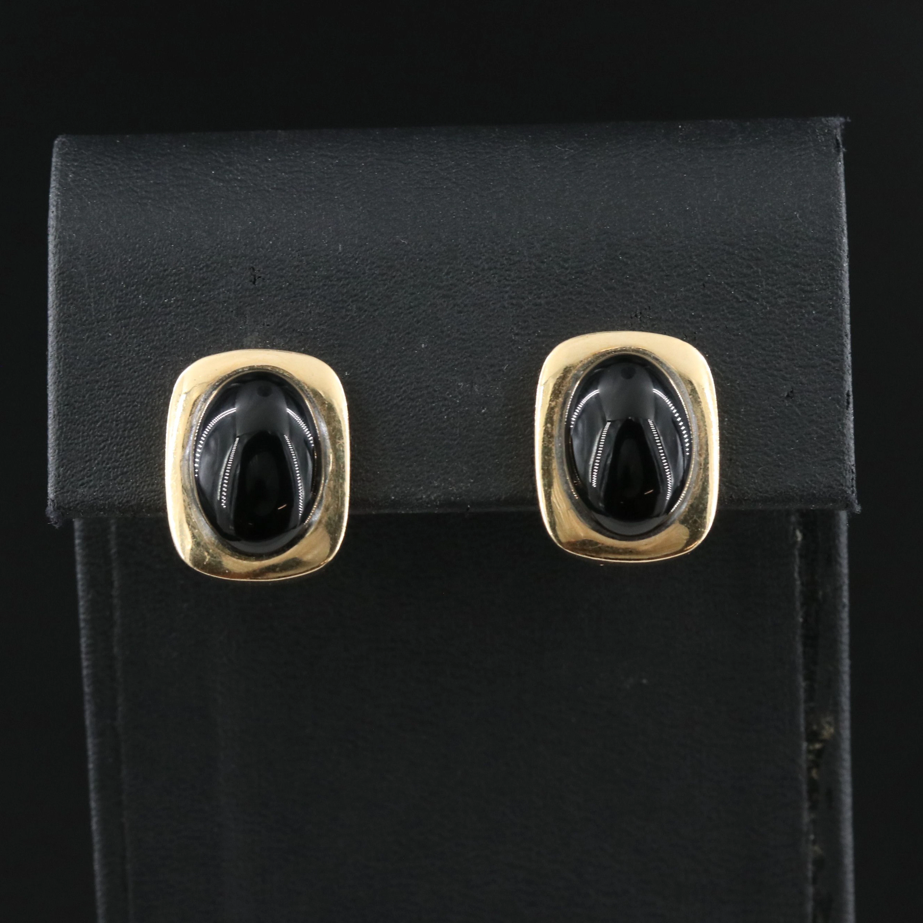 14K Black Onyx Earrings