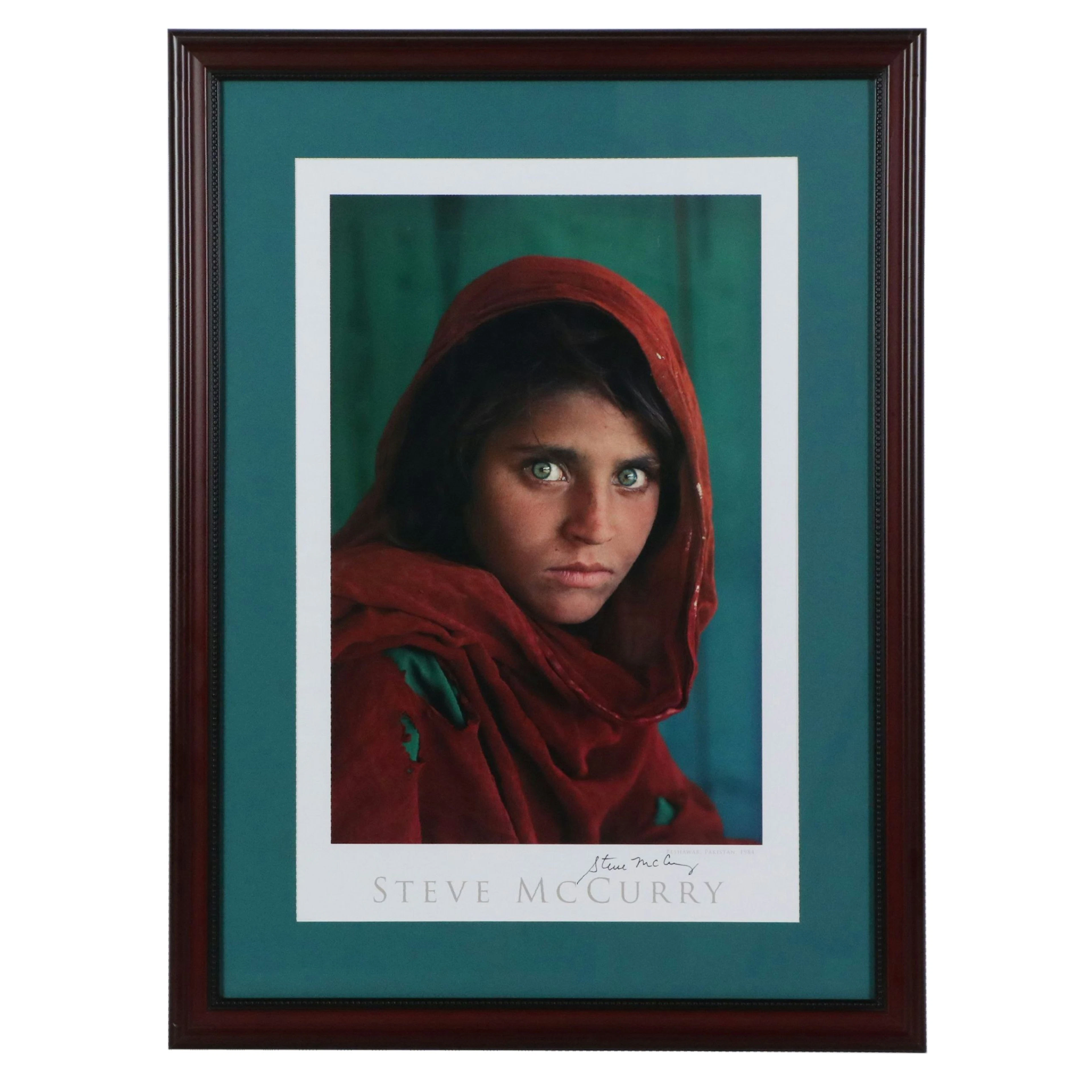 Steve McCurry Signed Offset Lithograph "Afghan Girl"