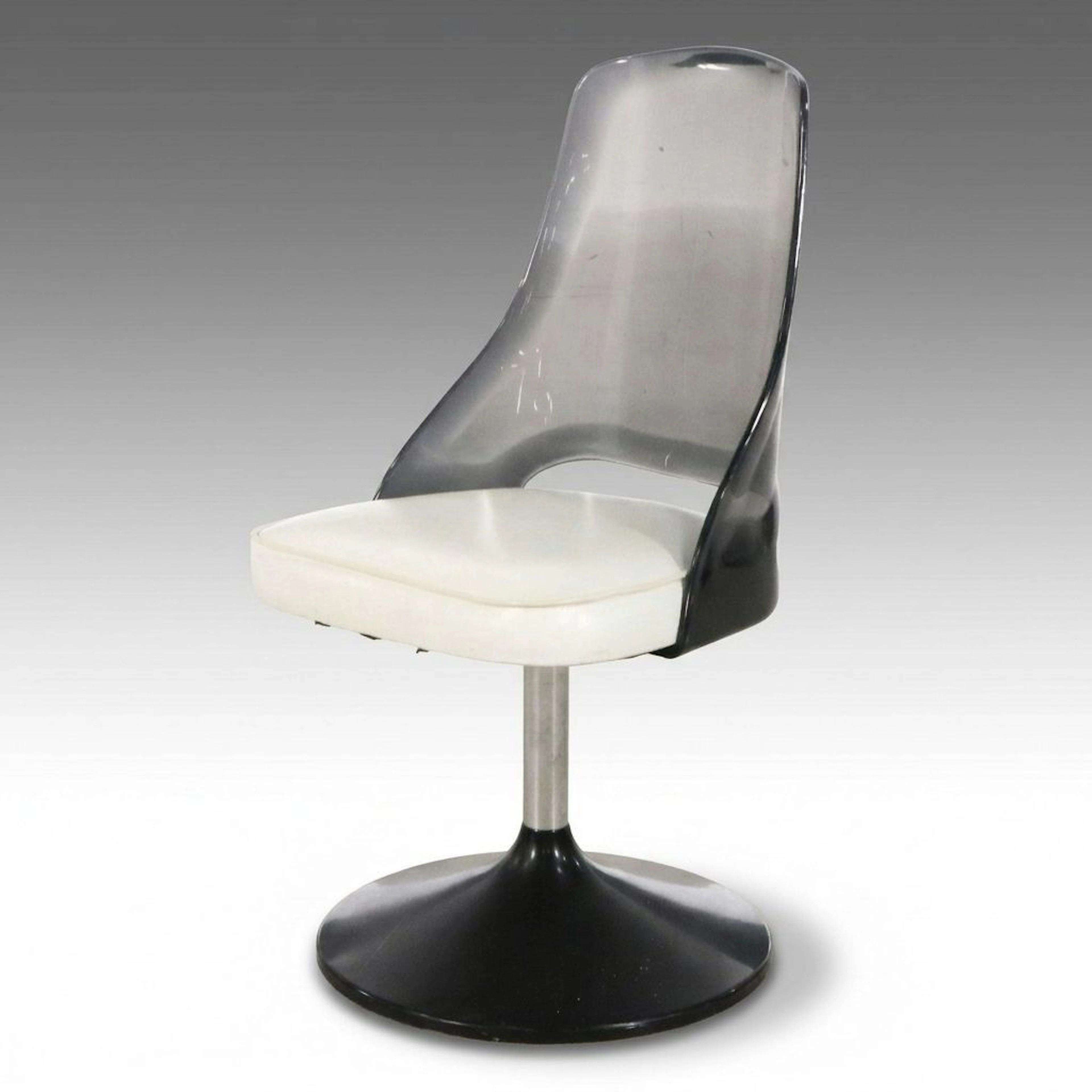 Mid-Century Space Age Style Molded Plastic Side Chair, Late 20th Century