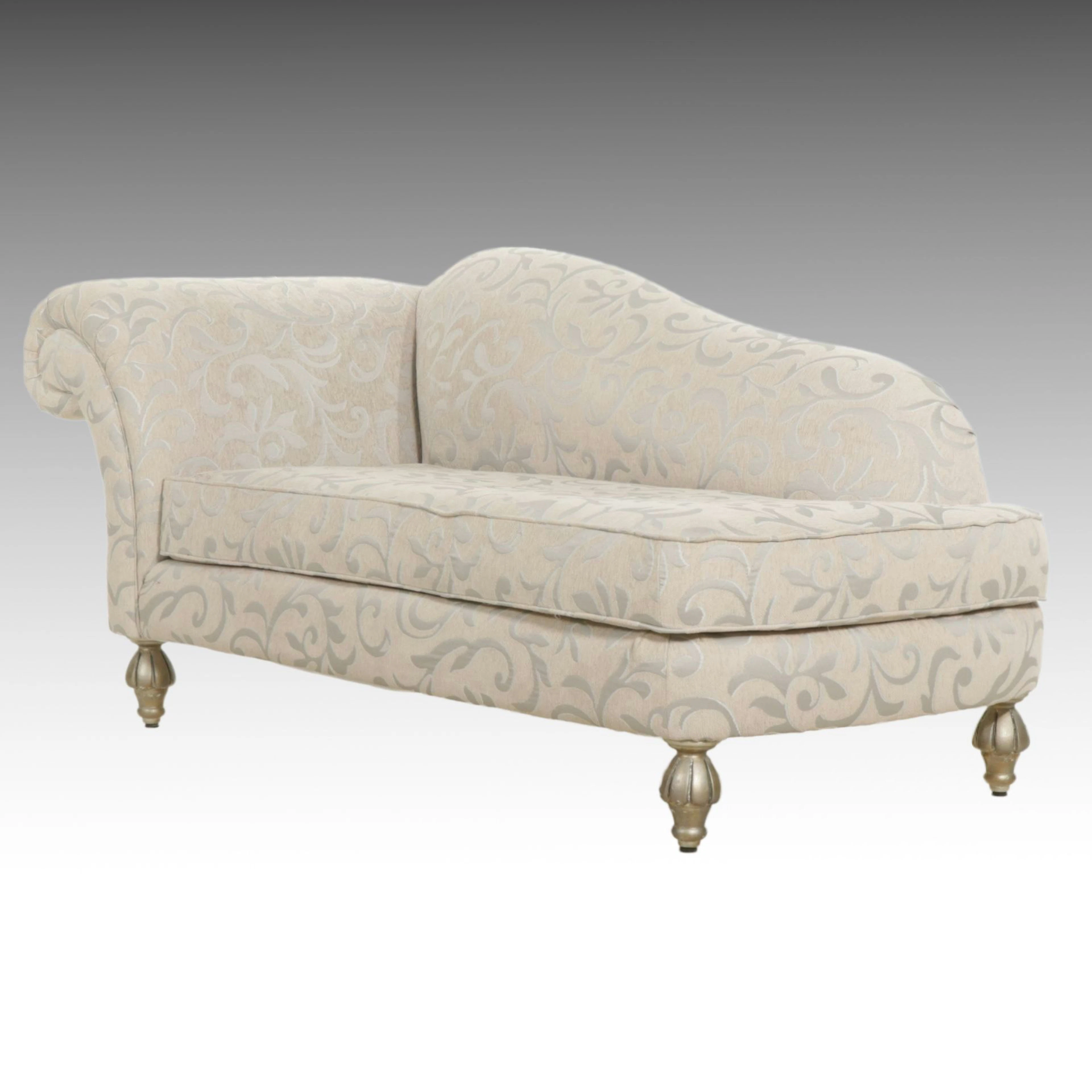 Lazar Industries Upholstered Chaise Lounge, 21st Century