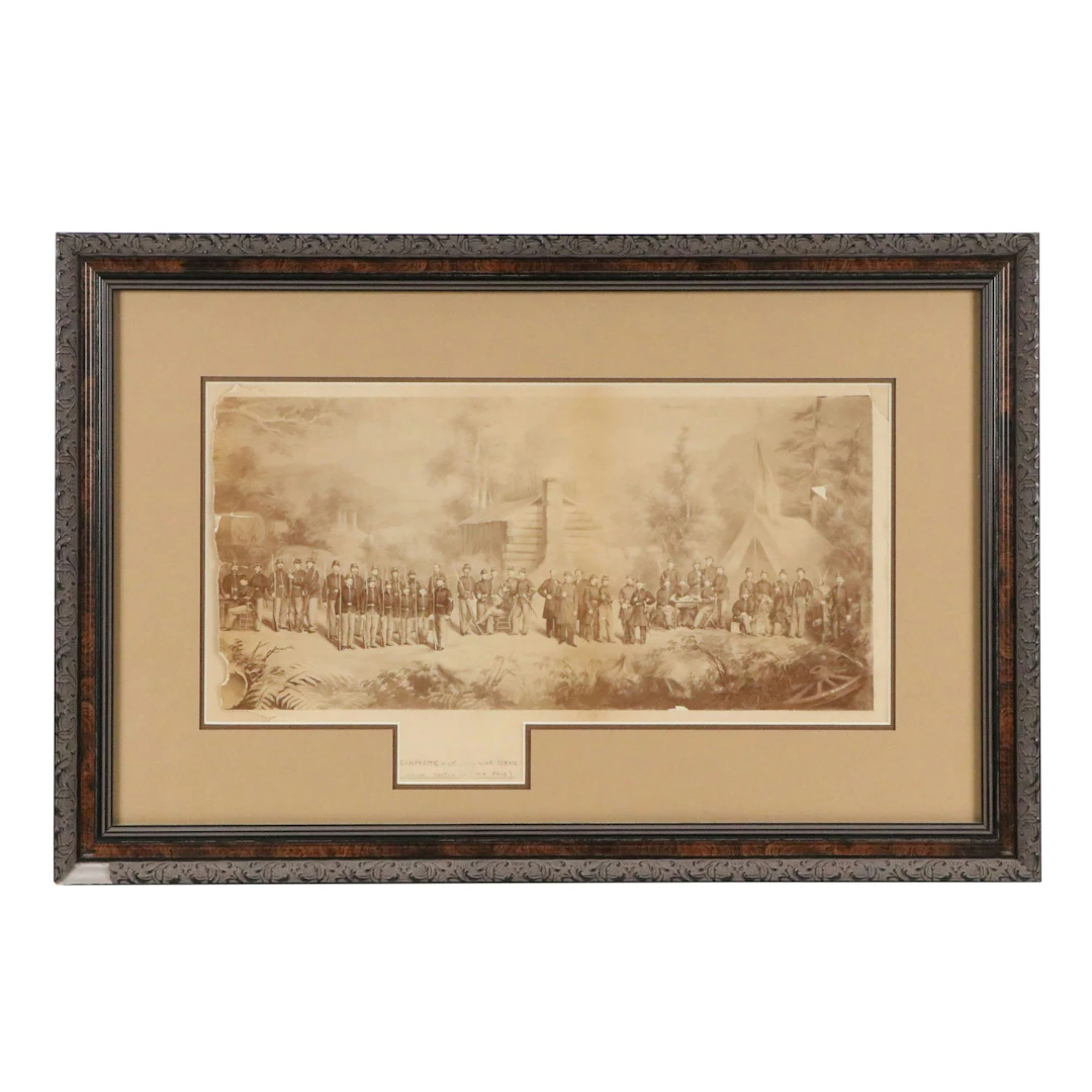 After J. Orgill Composite Photograph of Civil War Soldiers, Late 19th