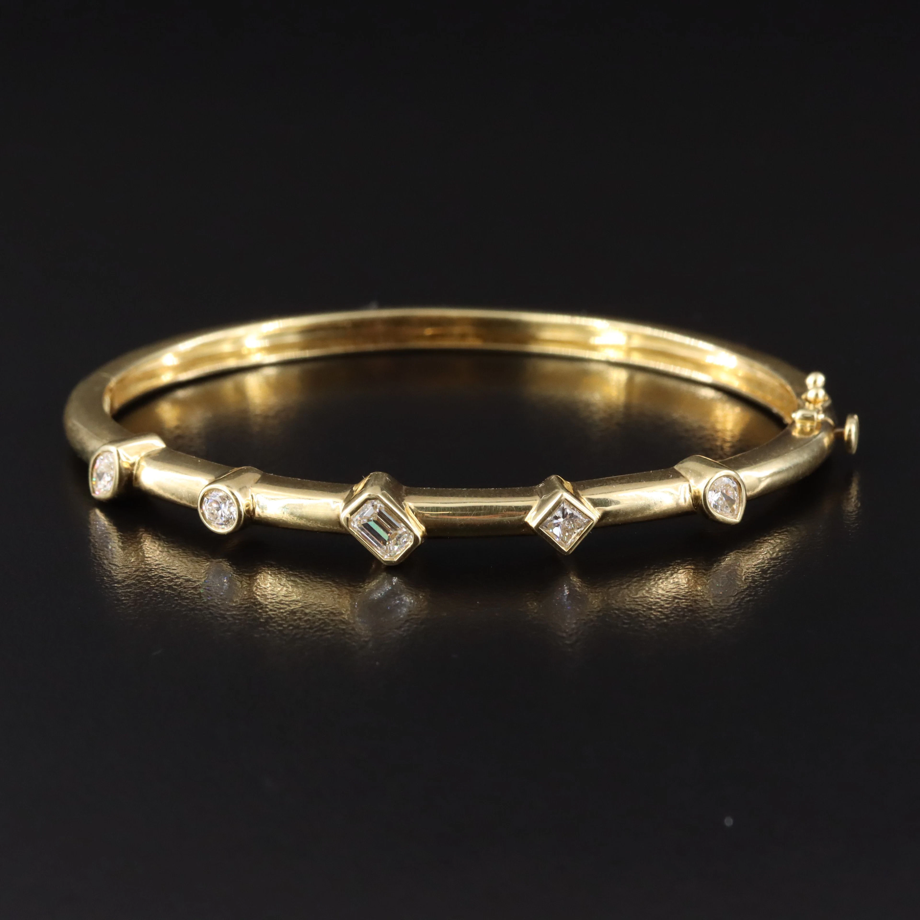 Penny Preville 18K 1.00 CTW Five Station Diamond Bracelet