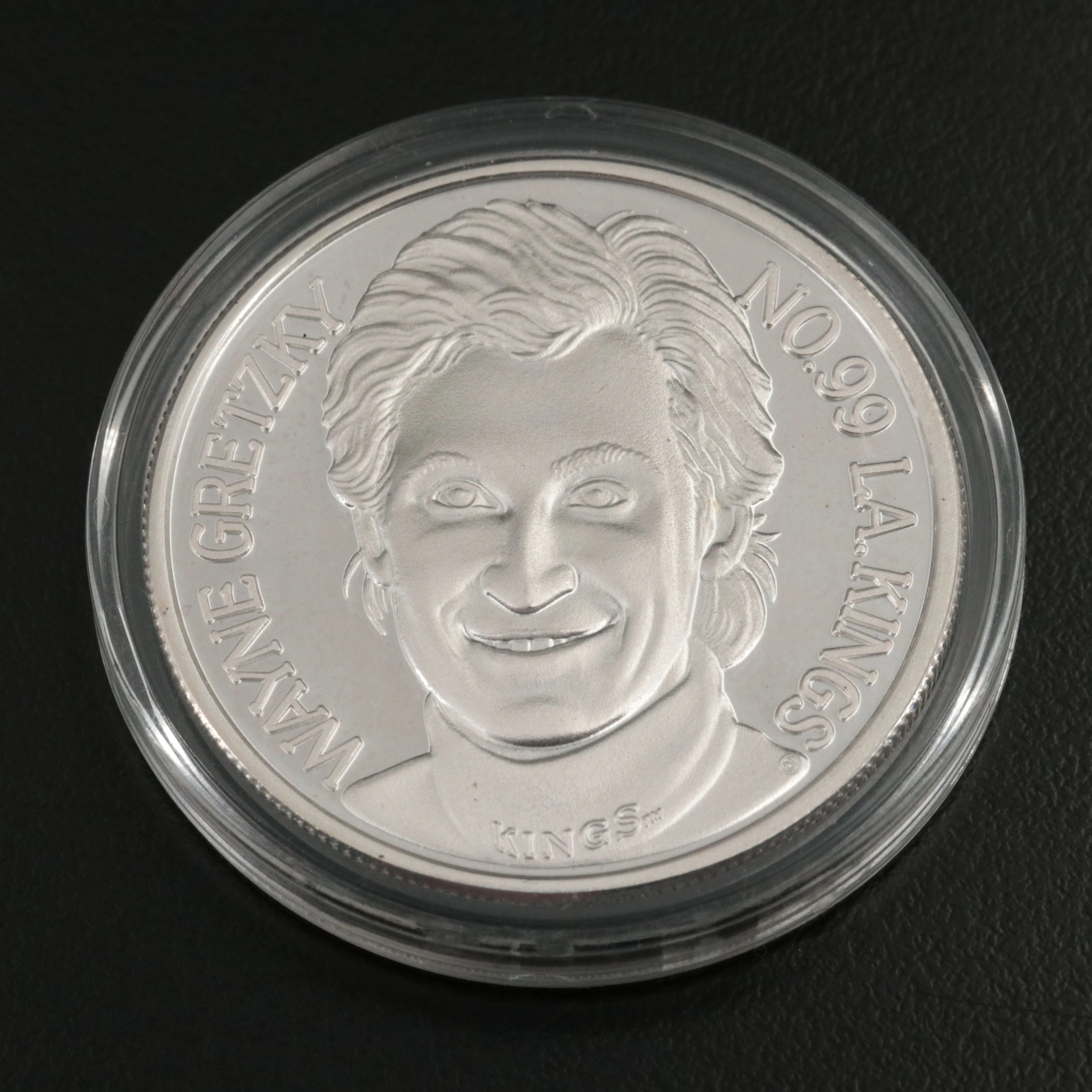 Wayne Gretzky Commemorative Proof One-Ounce Fine Silver Round, Limited Edition