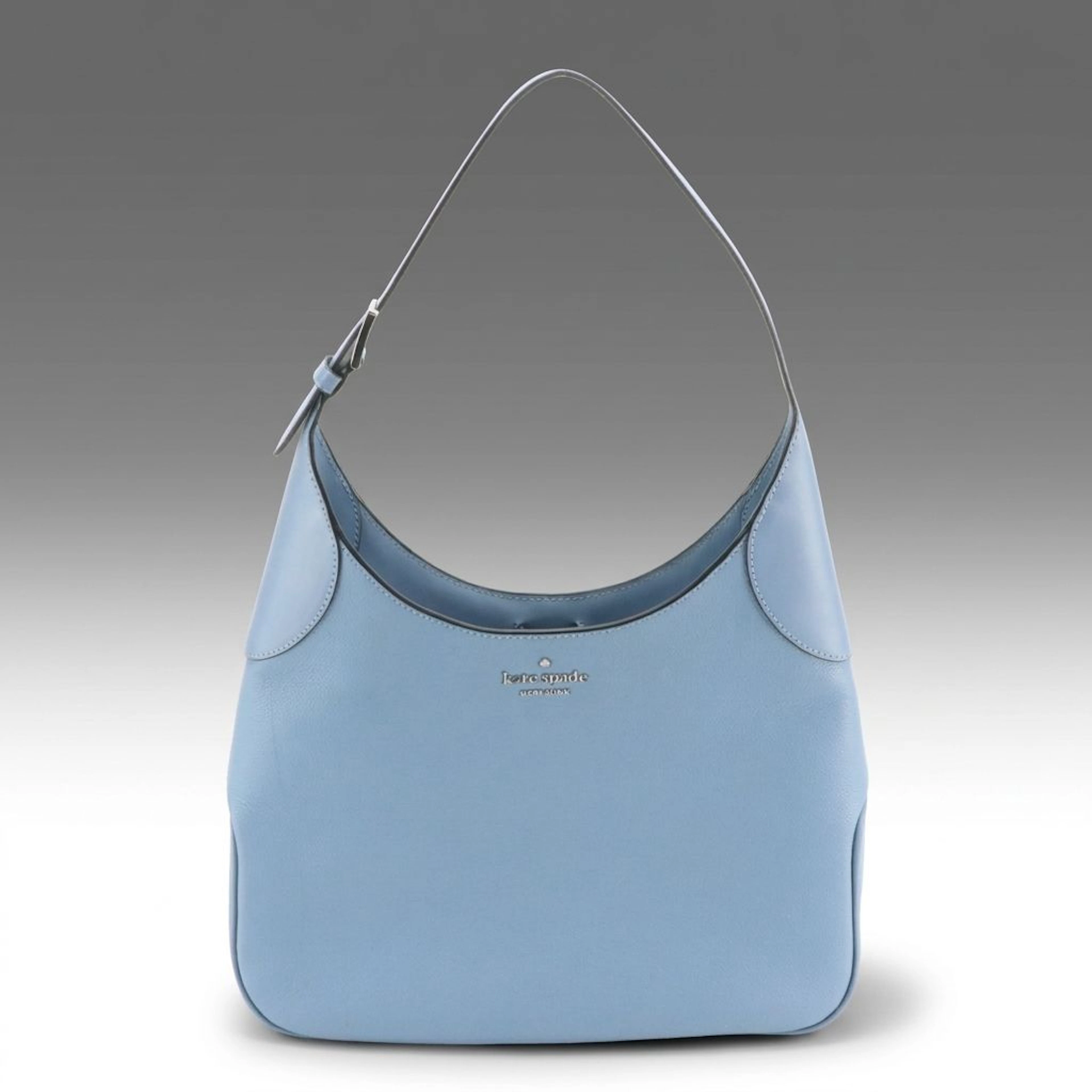 Kate Spade New York Aster Shoulder Bag in Dusty Blue Pebbled Leather