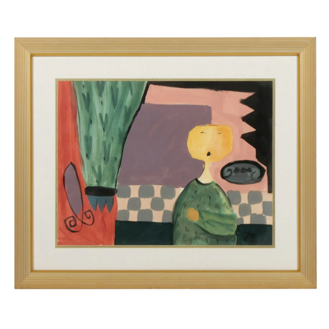 Jacqueline Holland-Berkley Acrylic Painting "Universal Directions II," 1997