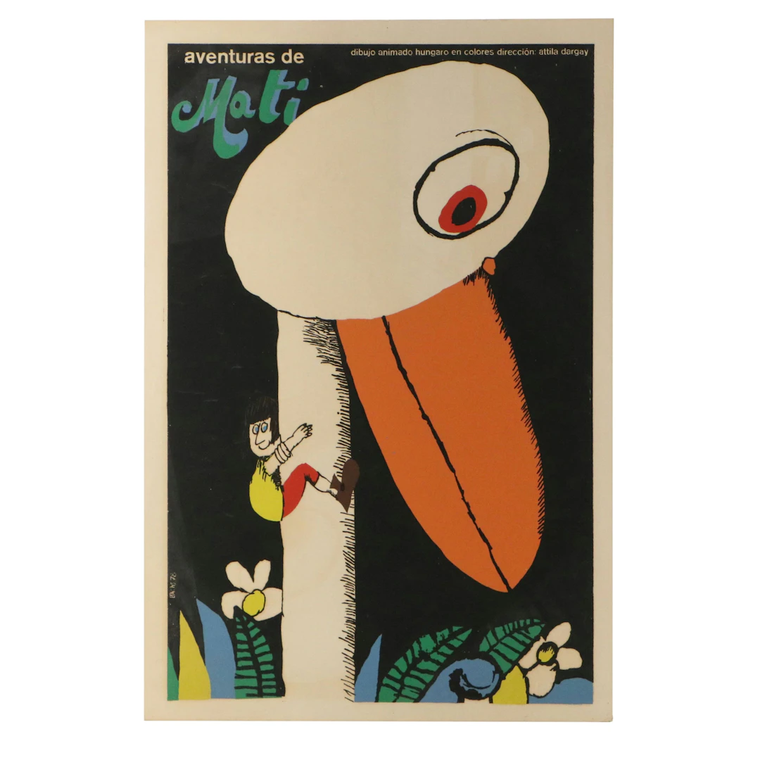 Eduardo Muñoz Bachs "Adventuras de Mati" Serigraph Film Poster, 1978