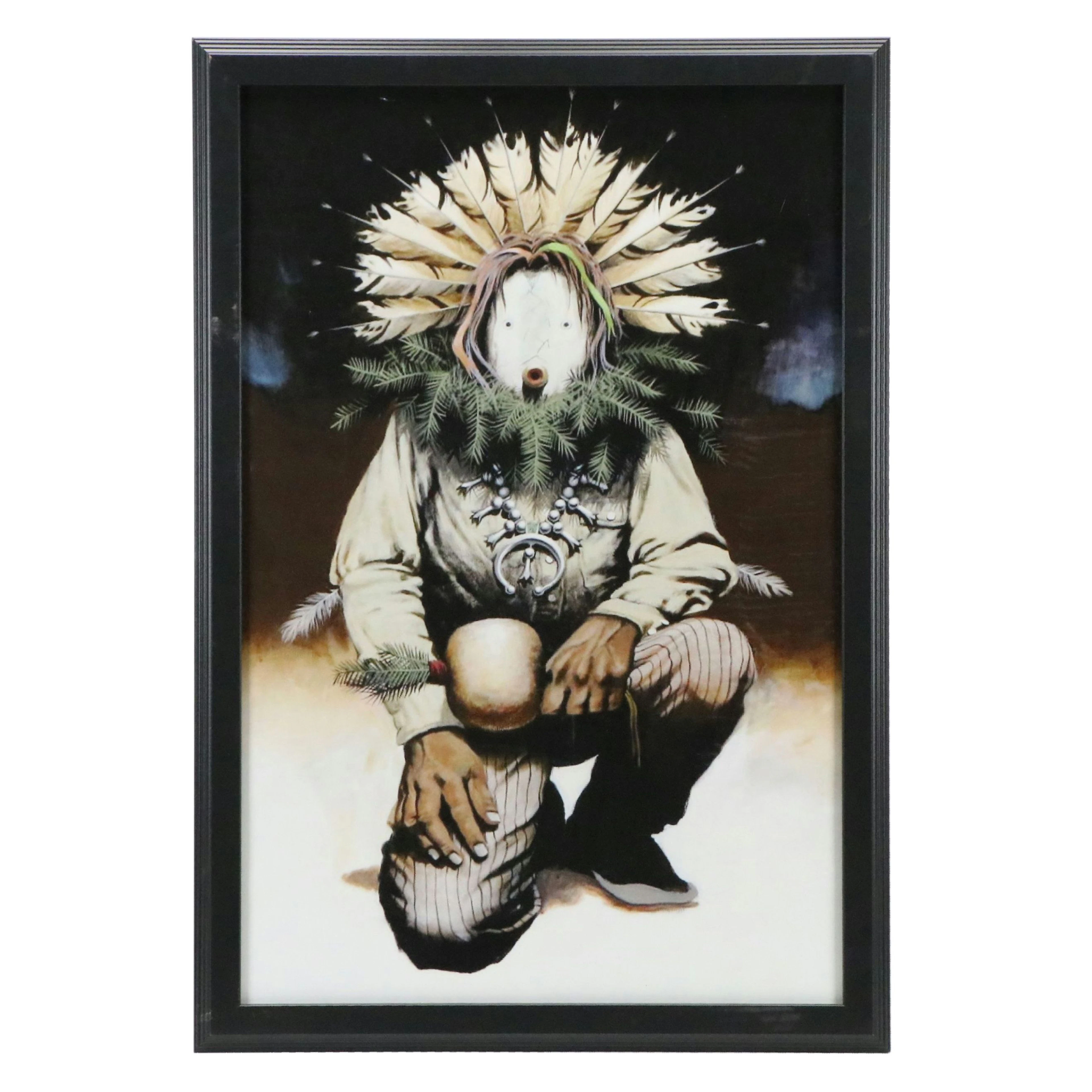 Digital Print of Navajo Yei Figure, 21st Century