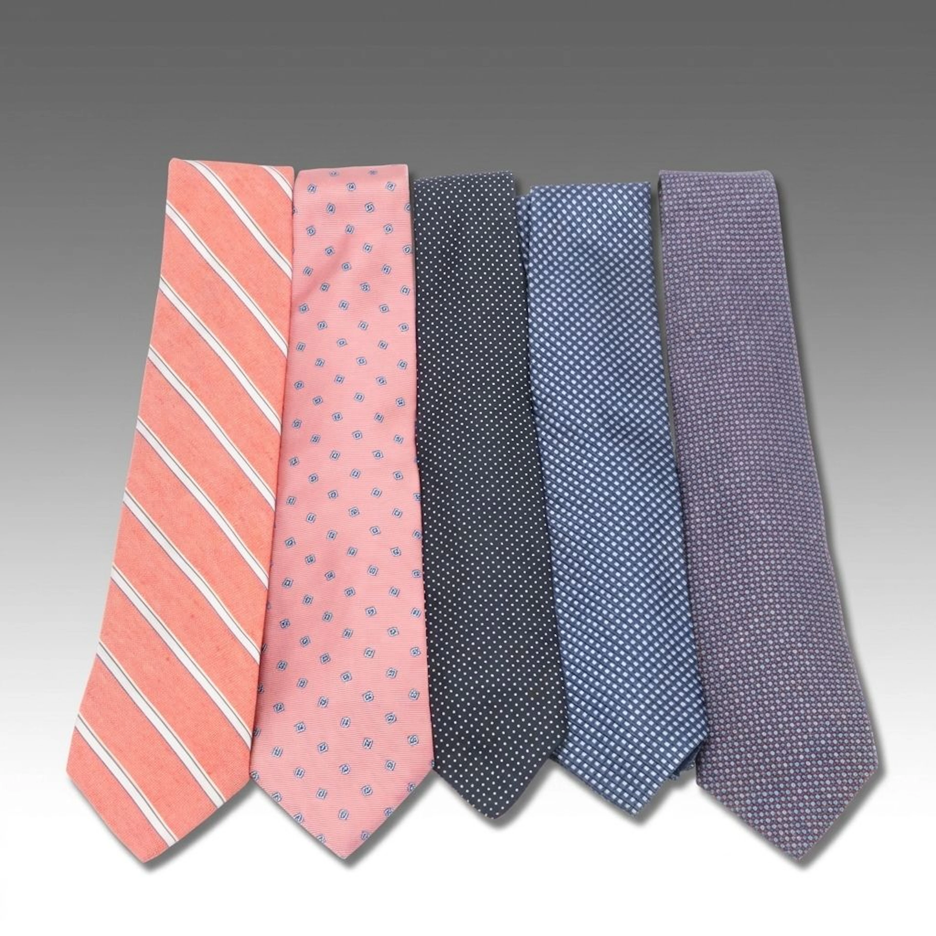 Brooks Brothers Patterned Neckties in Silk and Silk Blend