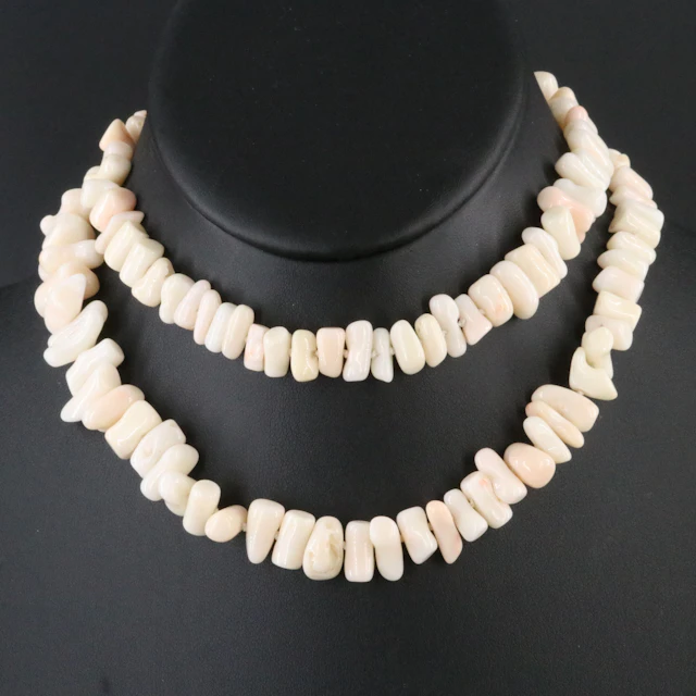 Coral Necklace with 14K Clasp
