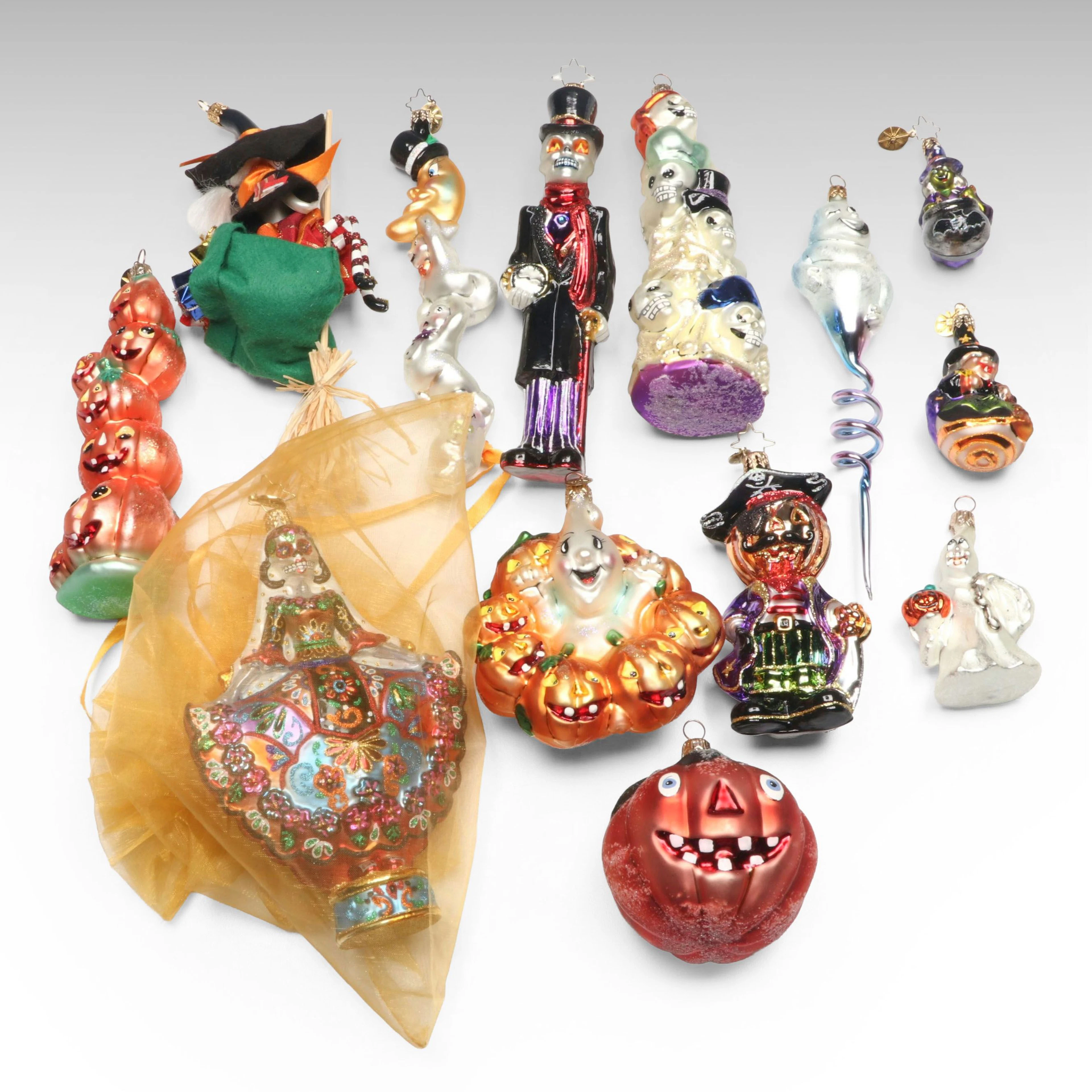 Christopher Radko "Jackie O Lantern" and More Halloween Themed Glass Ornaments