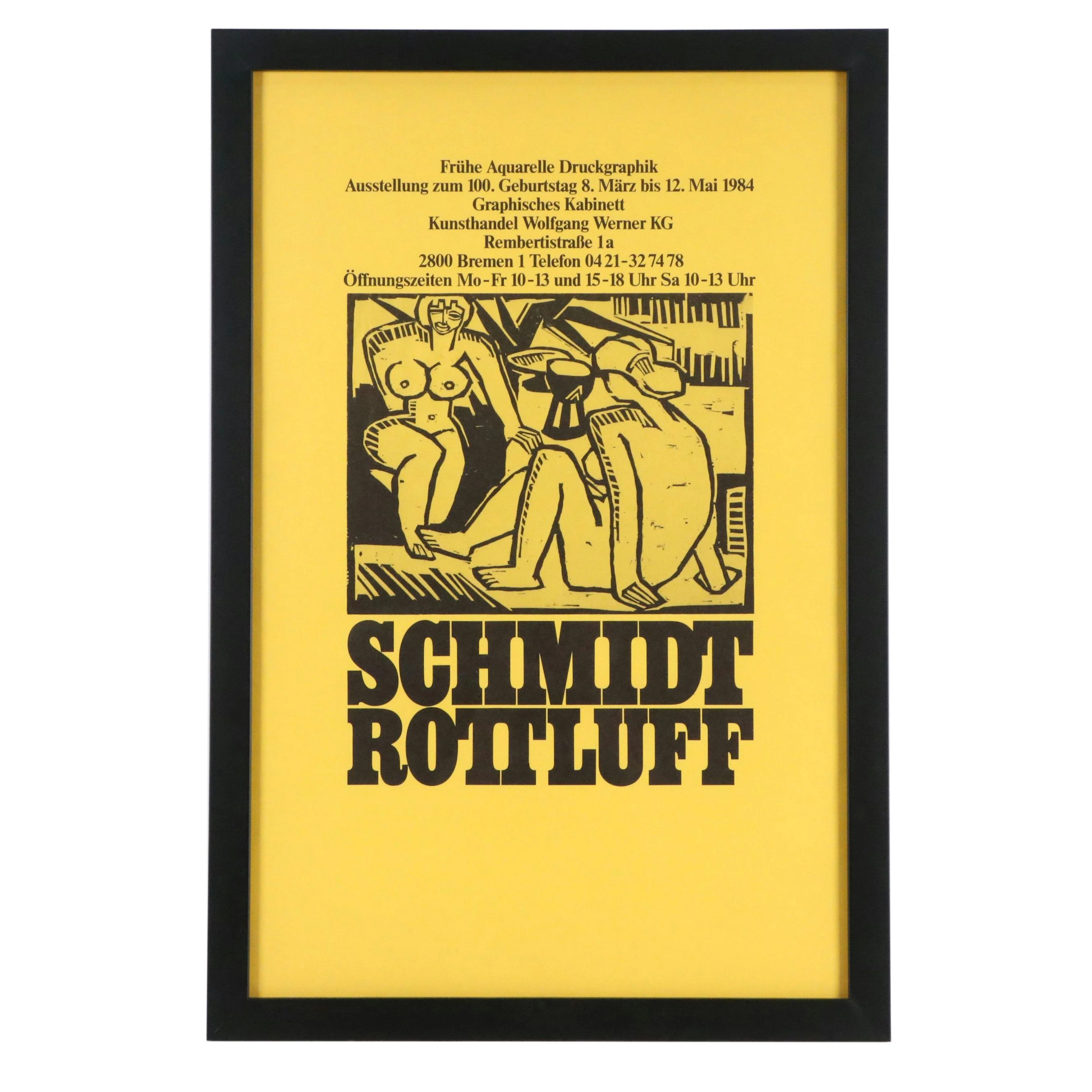 After Karl Schmidt-Rottluff Halftone Exhibition Poster, 1984