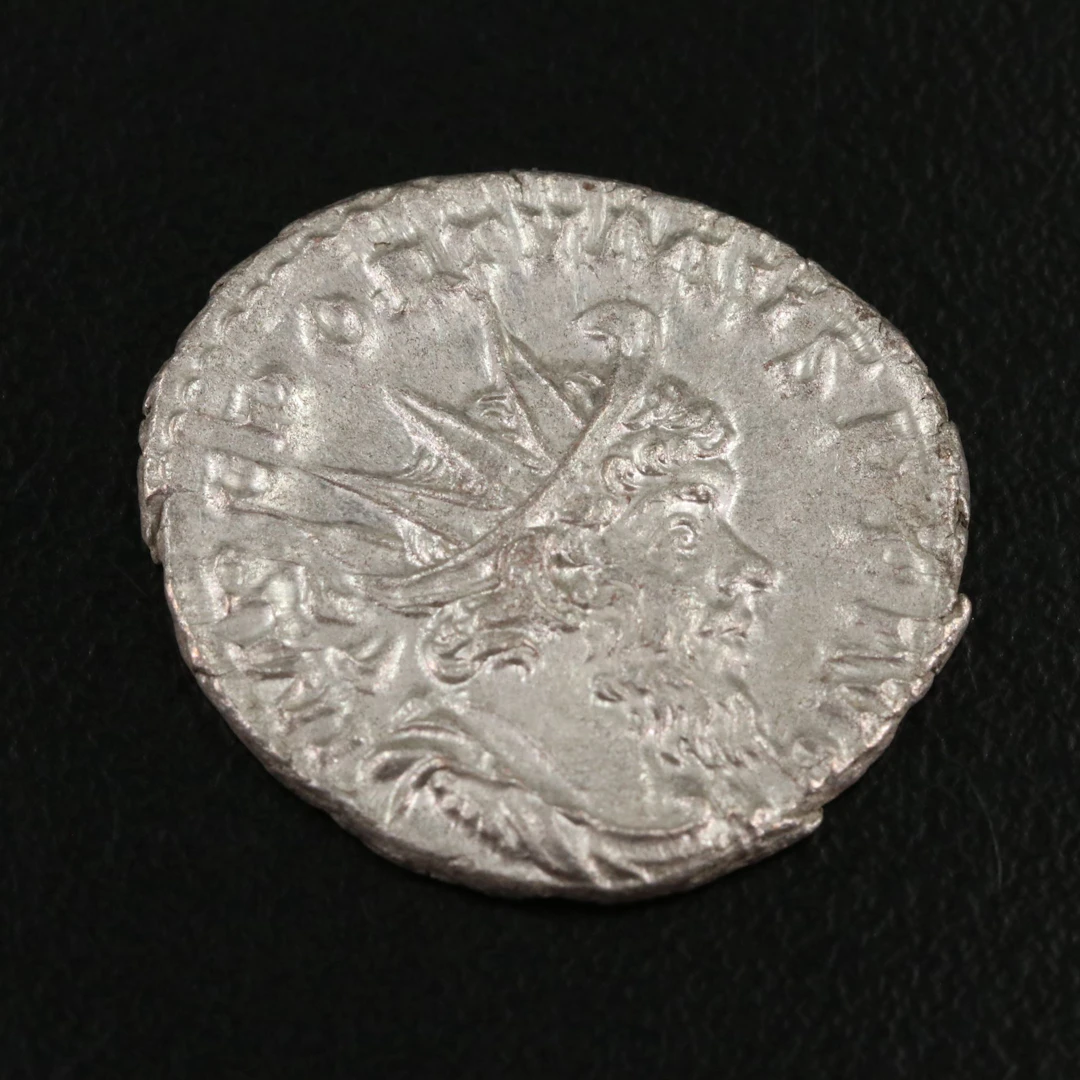 Ancient Roman Imperial AR Antoninianus Coin of Postumus, ca. 260 A.D.