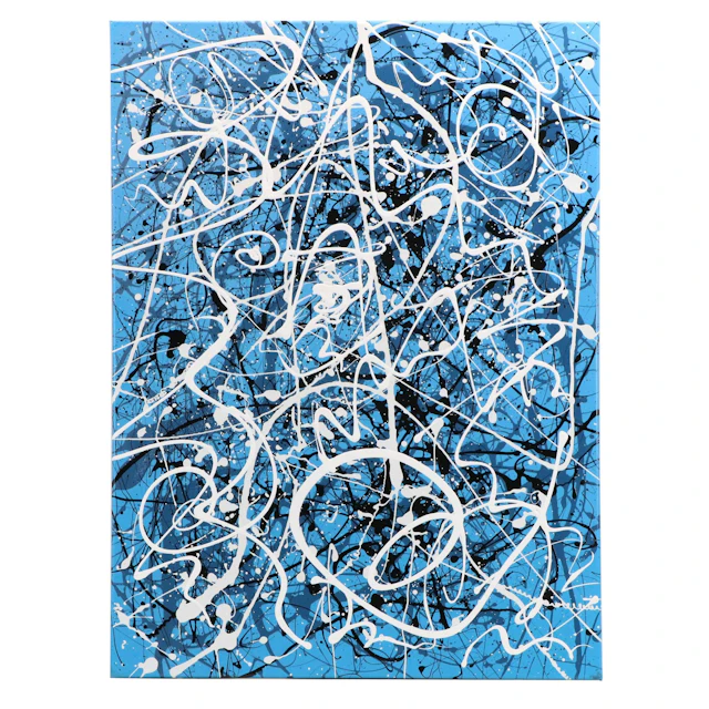 Jason Michael Durham Abstract Acrylic Painting "Tangled," 2024