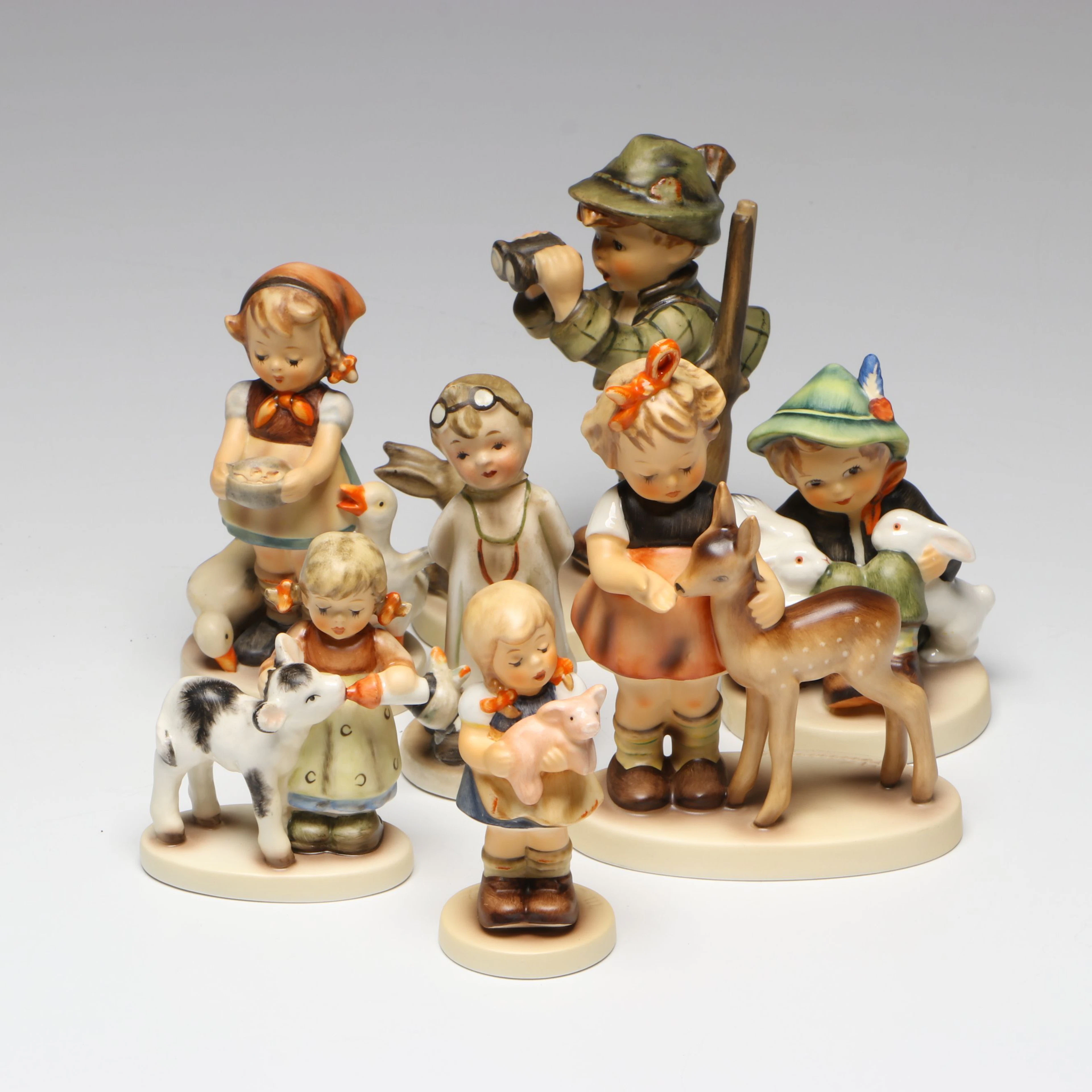 Goebel Commemorative Edition "Friends" and More Porcelain Hummel Figurines