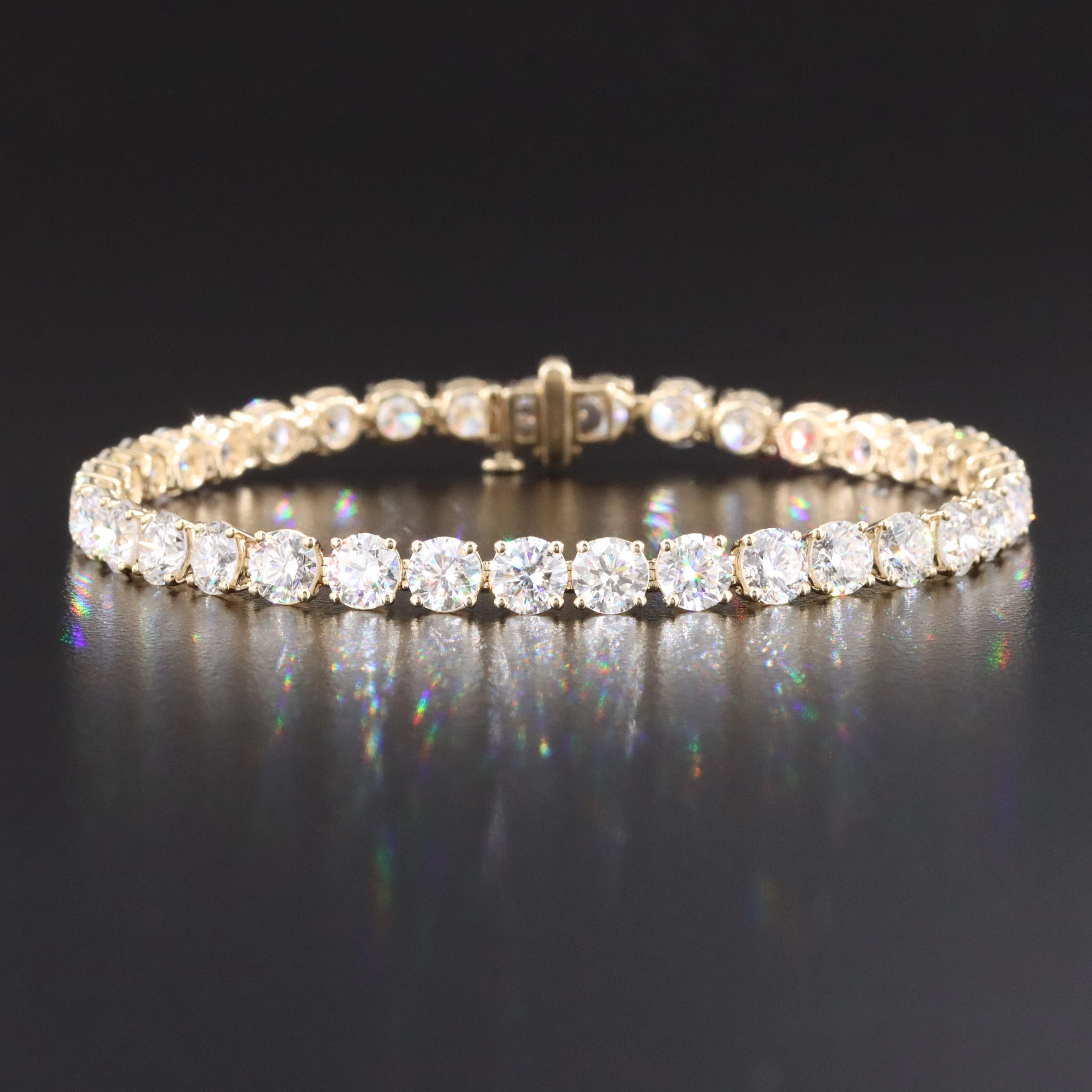 14K 14.81 CTW Lab Grown Diamond Line Bracelet