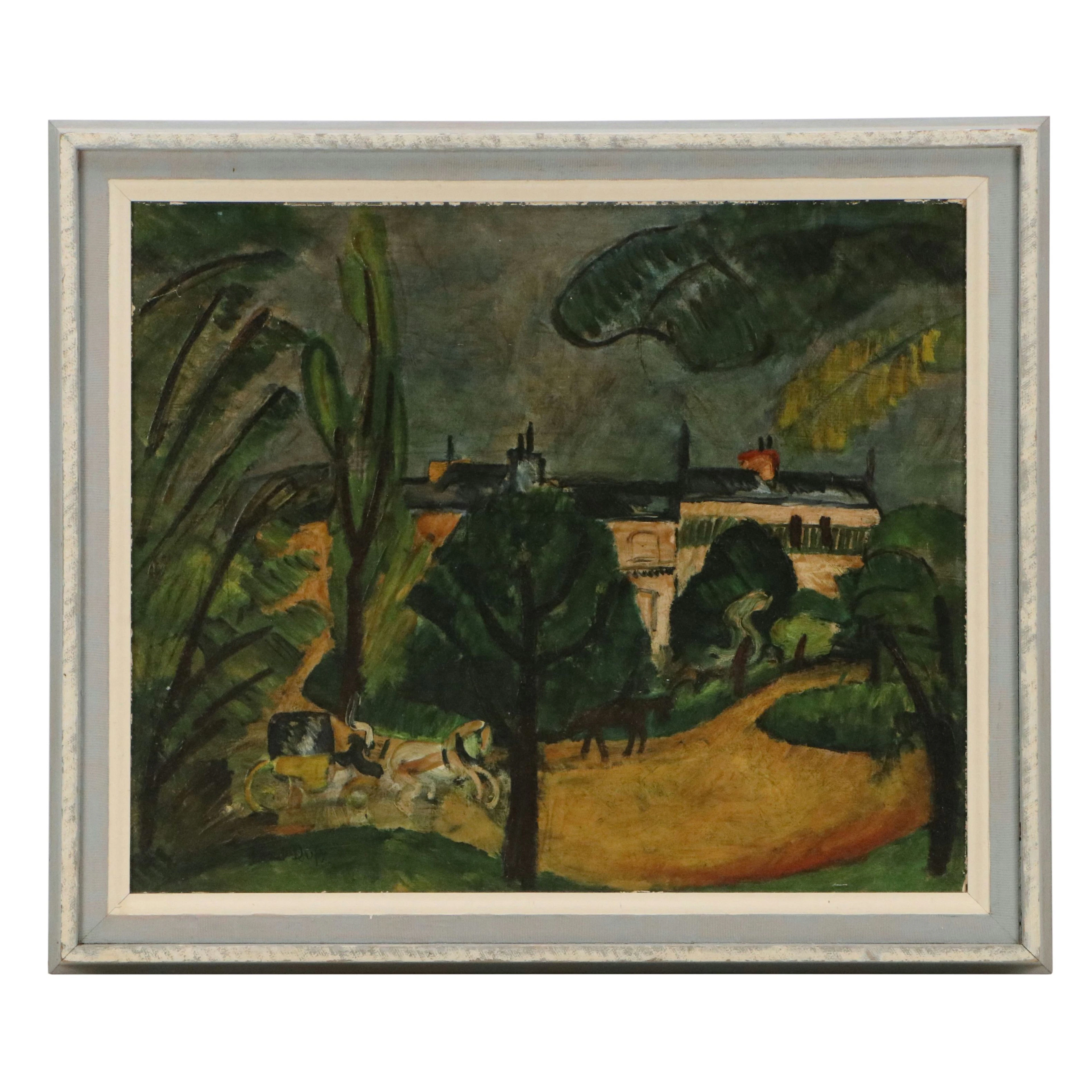 Offset Lithograph After Raoul Dufy of Landscape
