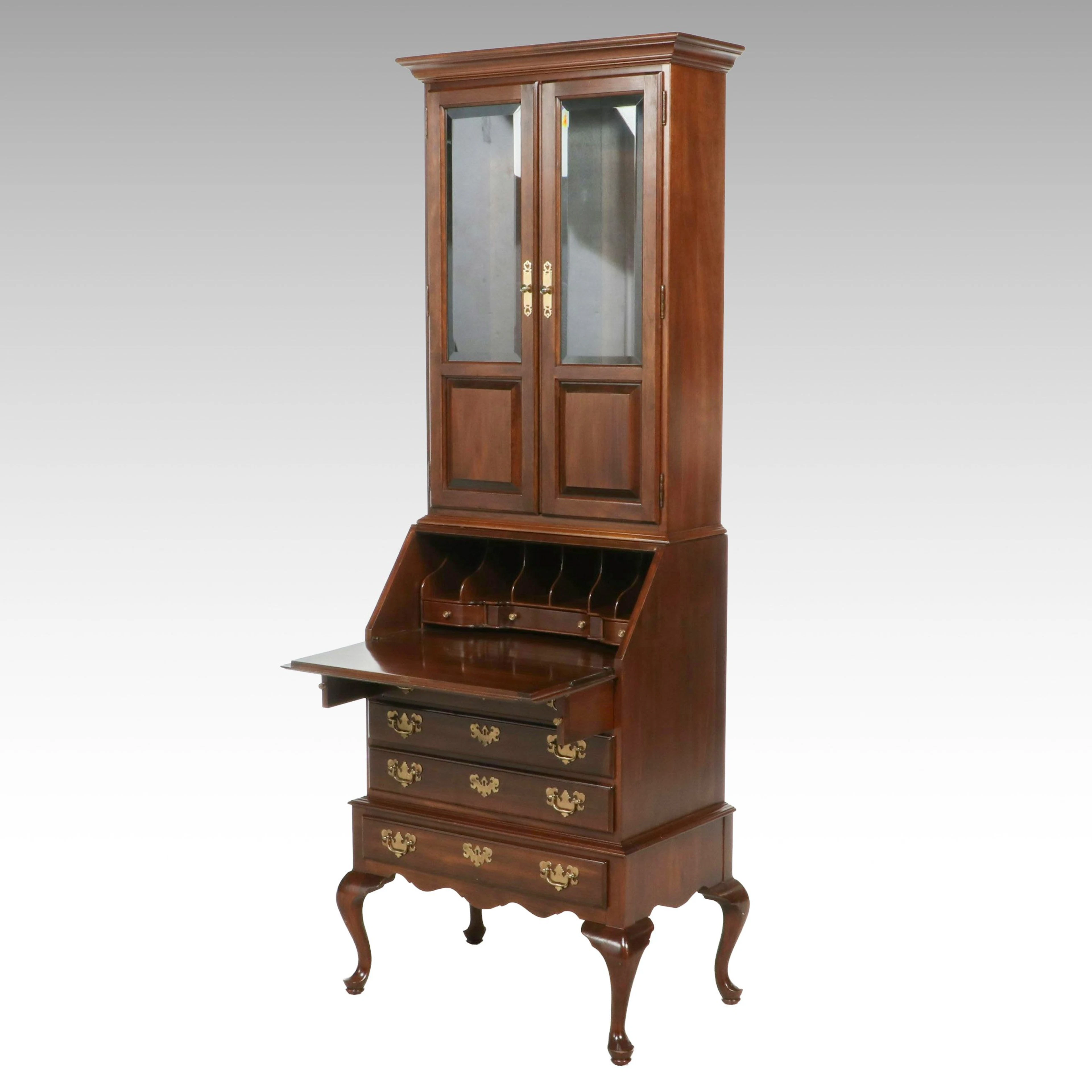 Ethan Allen Queen Anne Style Secretary Desk