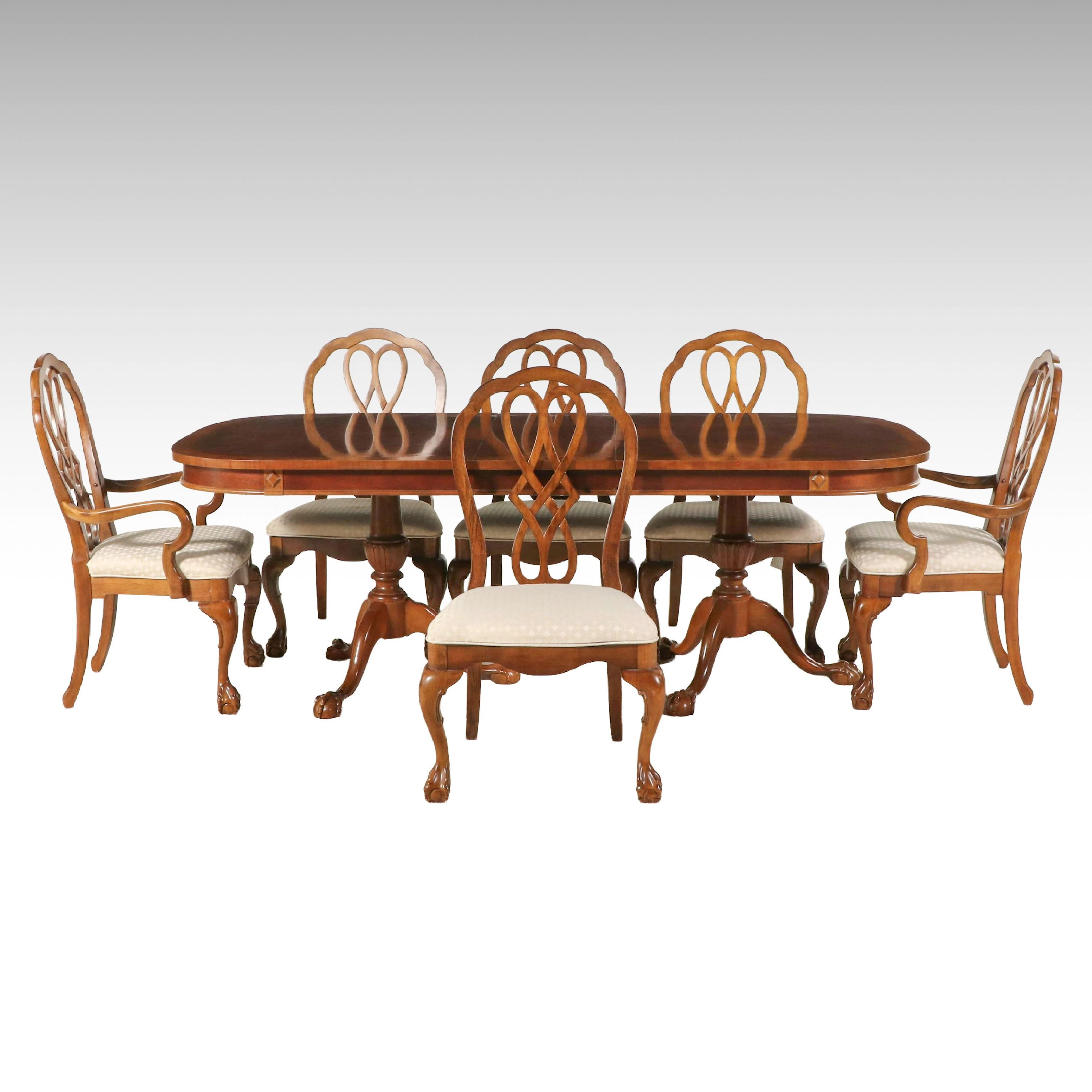 Stanley Furniture Chippendale Style Dining Set