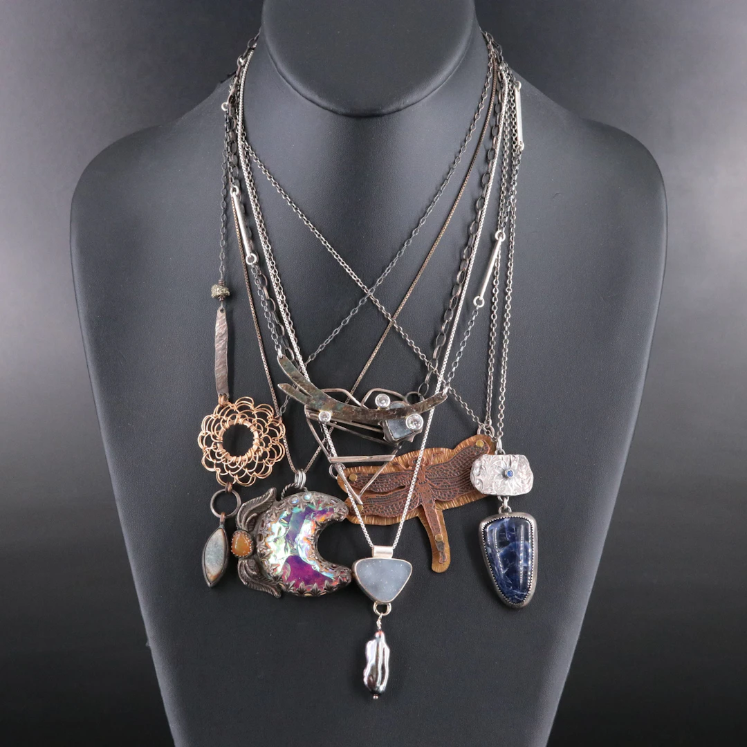 Michele Grady, Druzy and Sodalite Featured in Artisan Sterling Necklaces