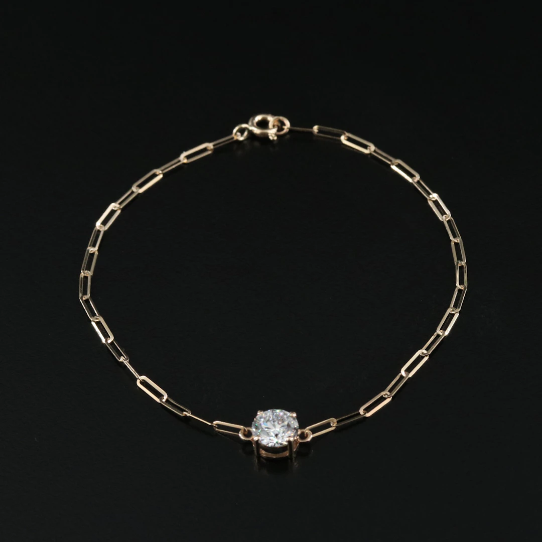 14K 1.17 CT Lab Grown Diamond Bracelet with IGI Report