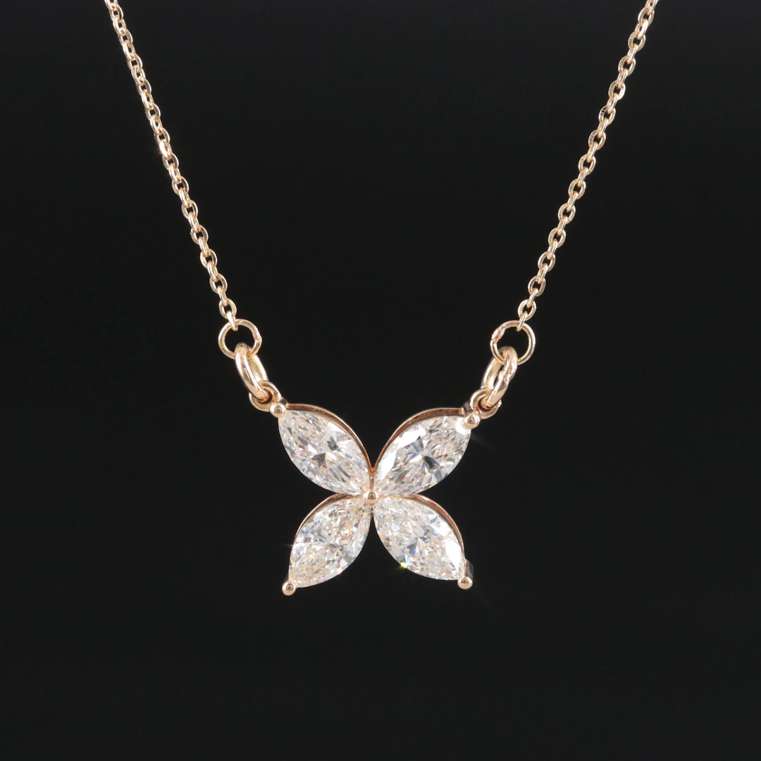 14K 1.06 CTW Diamond Necklace