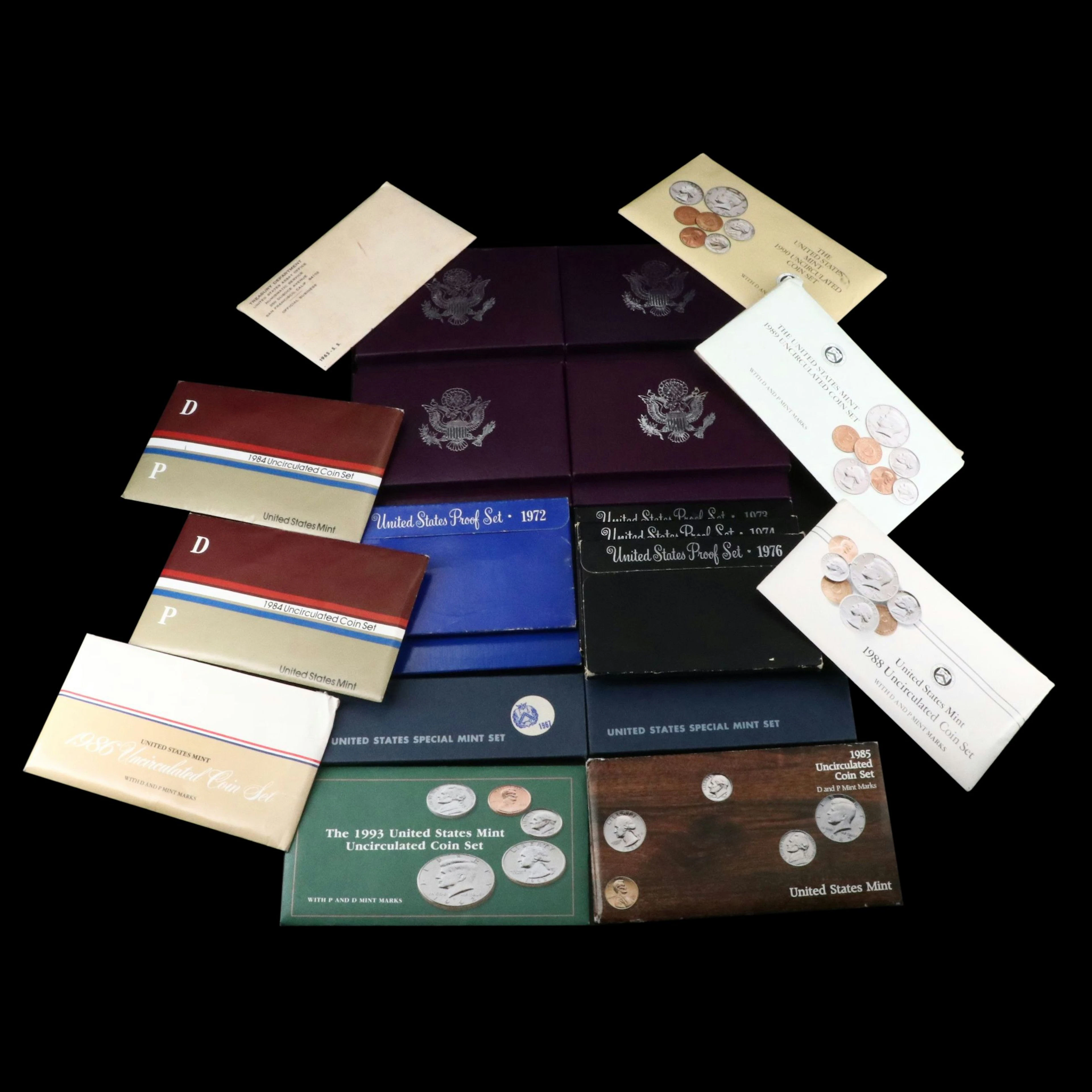 U.S. Mint Proof Sets, Uncirculated Sets, and Special Mint Sets