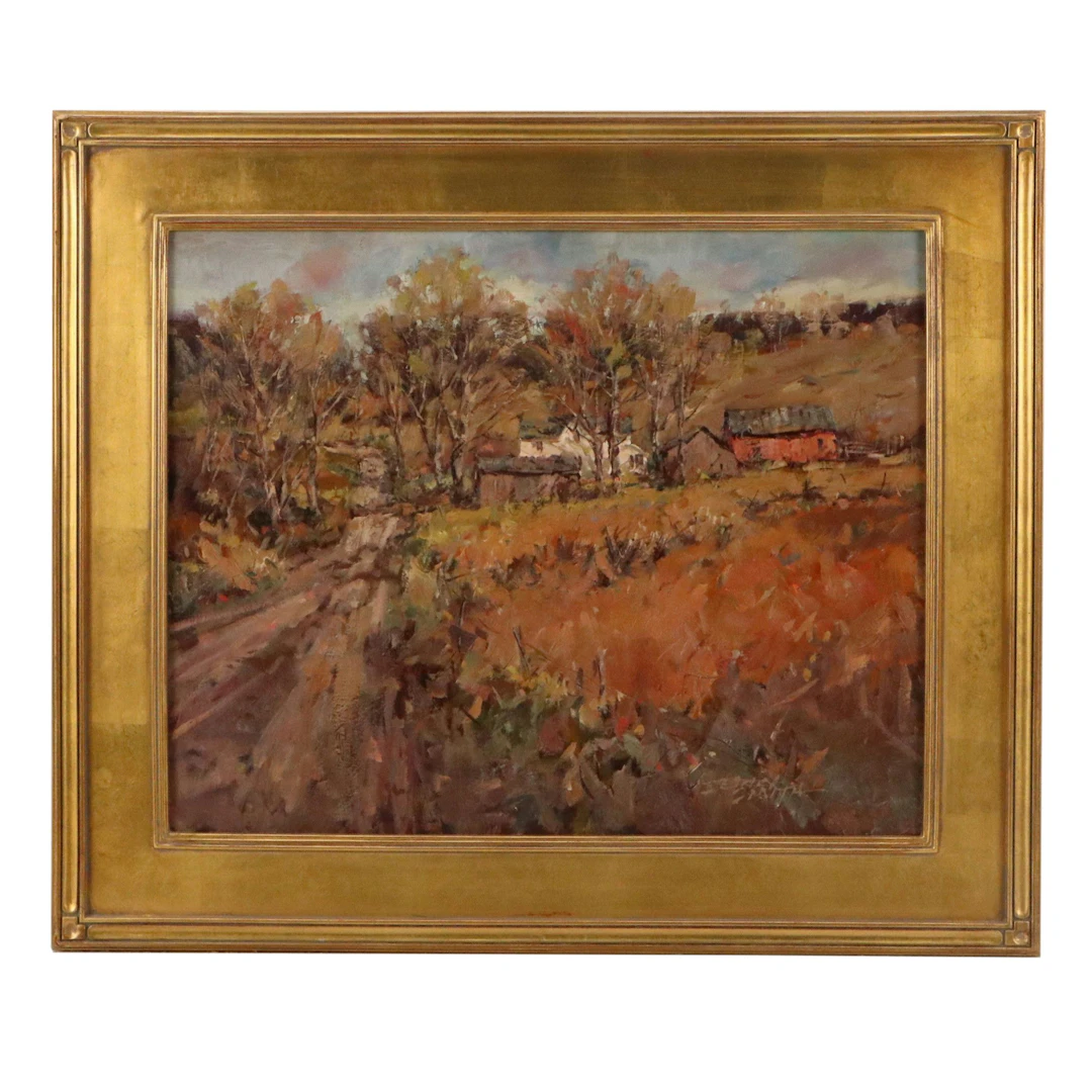 Jerry Smith Rural Landscape Oil Painting "Orange County Habitat"