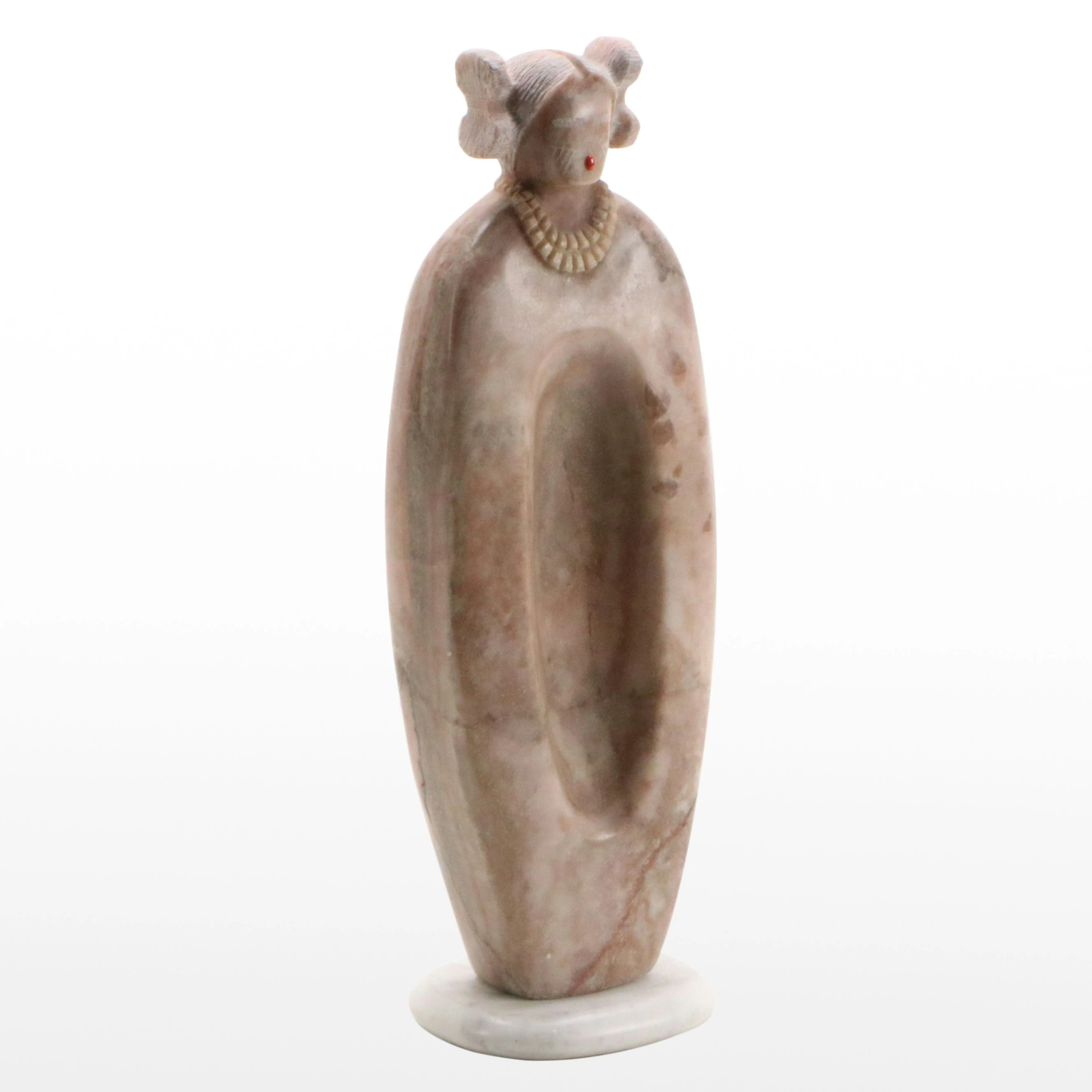 Steve Wikviya LaRance Carved Alabaster Hopi Sculpture