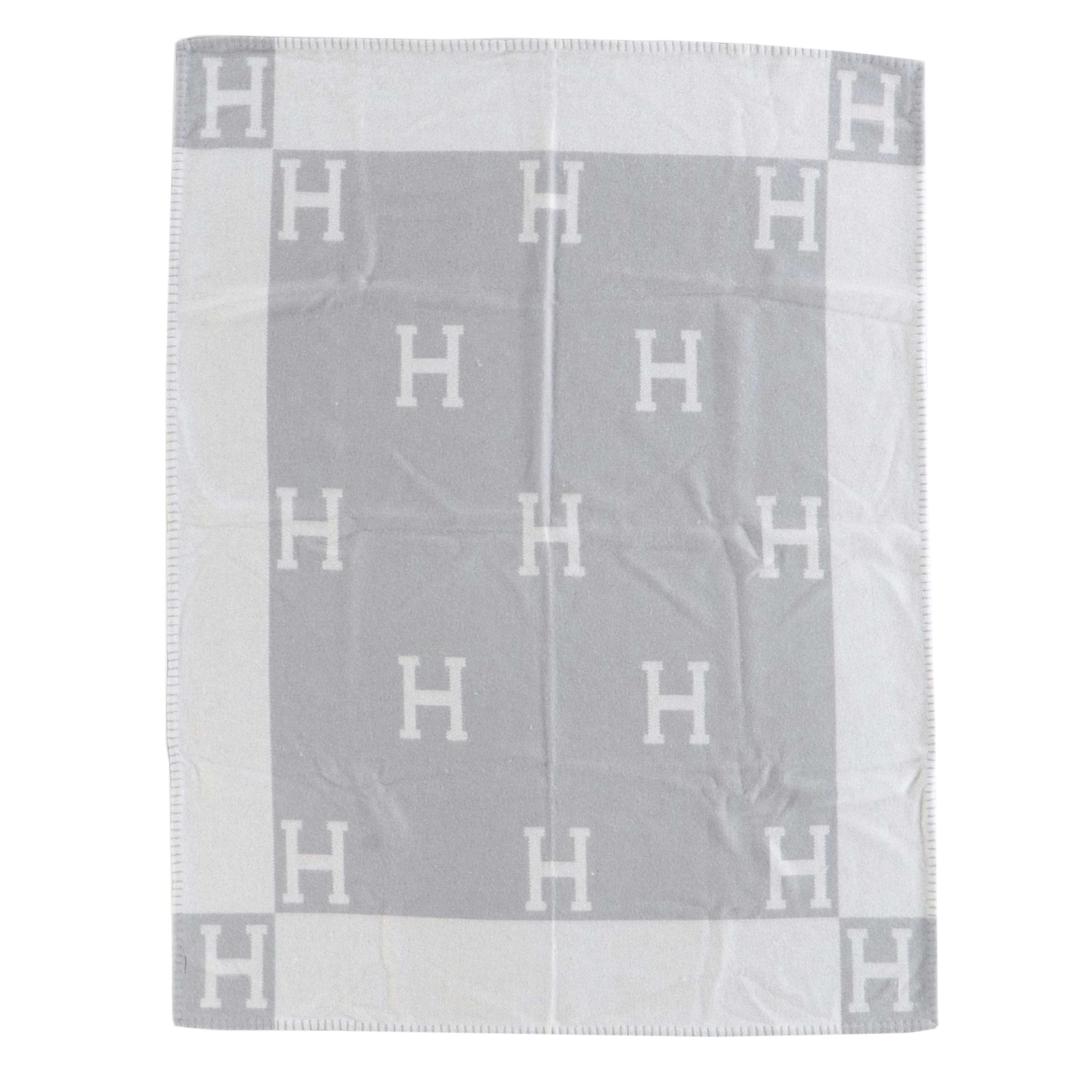 Hermès "Avalon" Merino Wool and Cashmere Throw Blanket