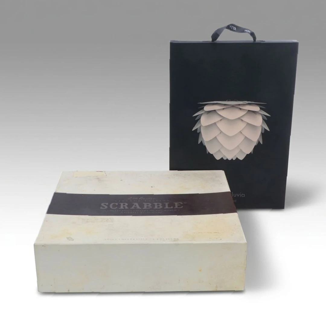 Vita Aluvia Mini Pearl Lighting Fixture with Vintage Edition Scrabble
