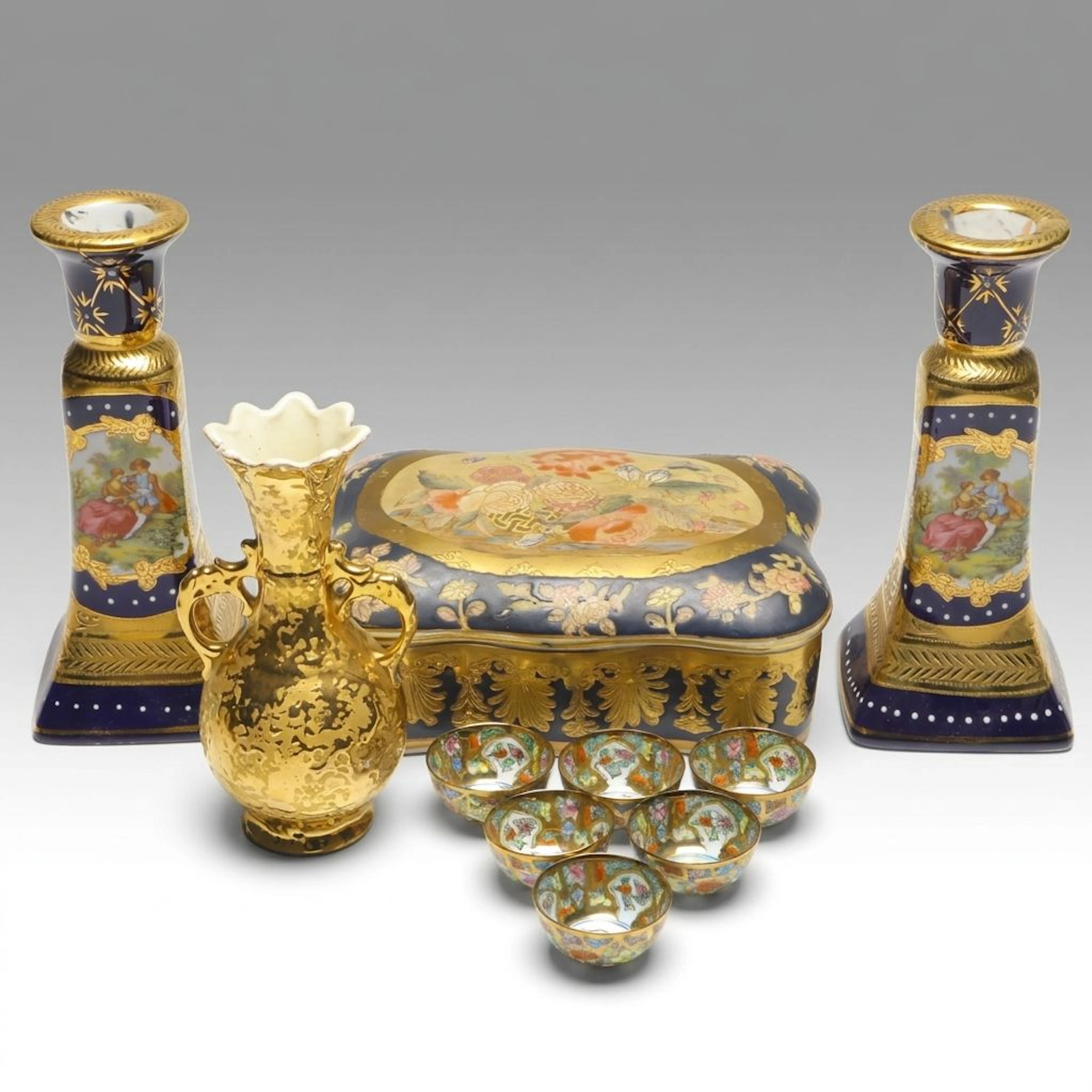 Frederick Cooper Hand-Painted Box, Miniature Chinese Zodiac Bowls and More