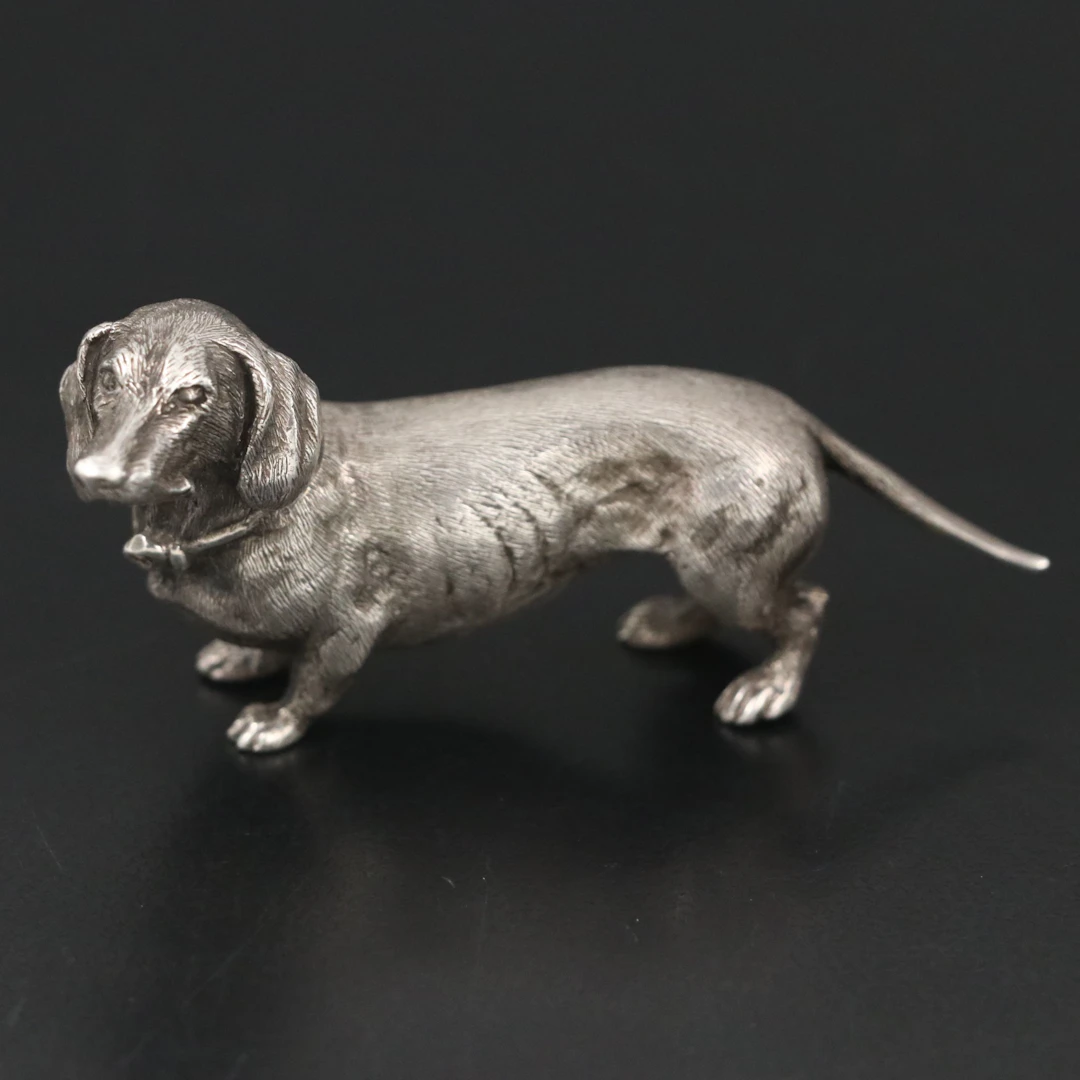 English Sterling Silver Dachshund, 2005