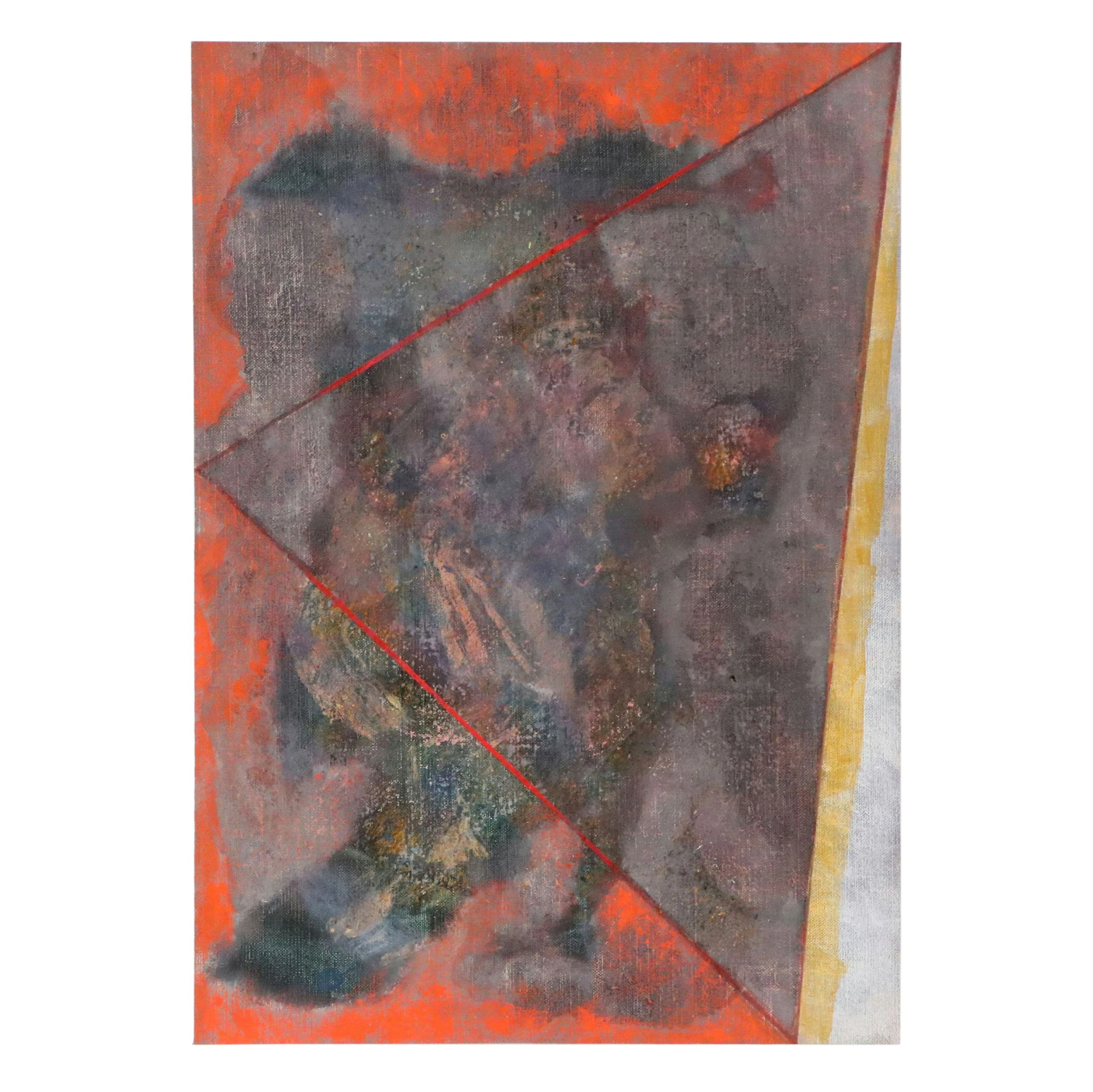 Ricardo Morin Triangulation Series Abstract Oil Painting, 2008