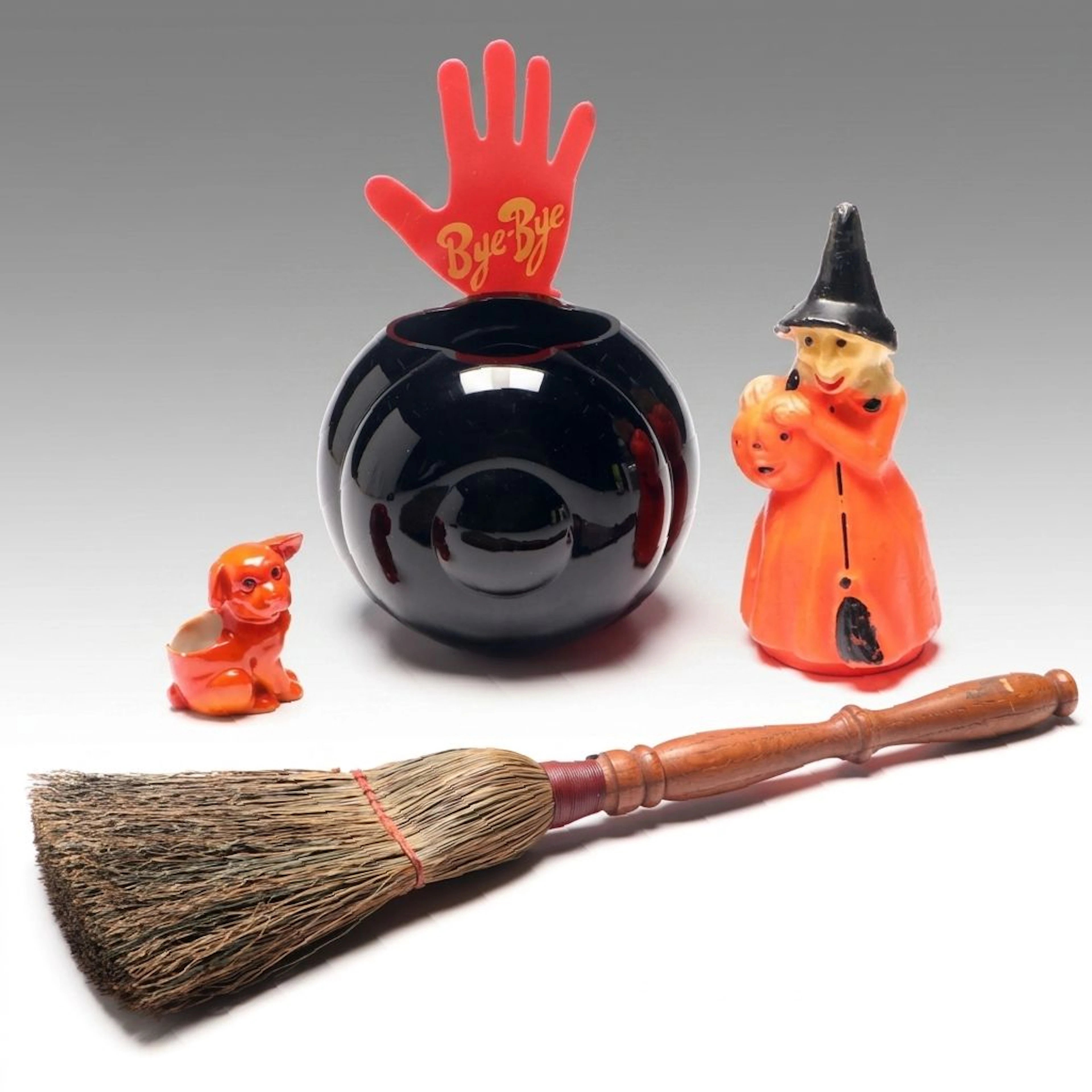Gurley Candle Co. Witch Candle with Hanging Besom and More Halloween Décor