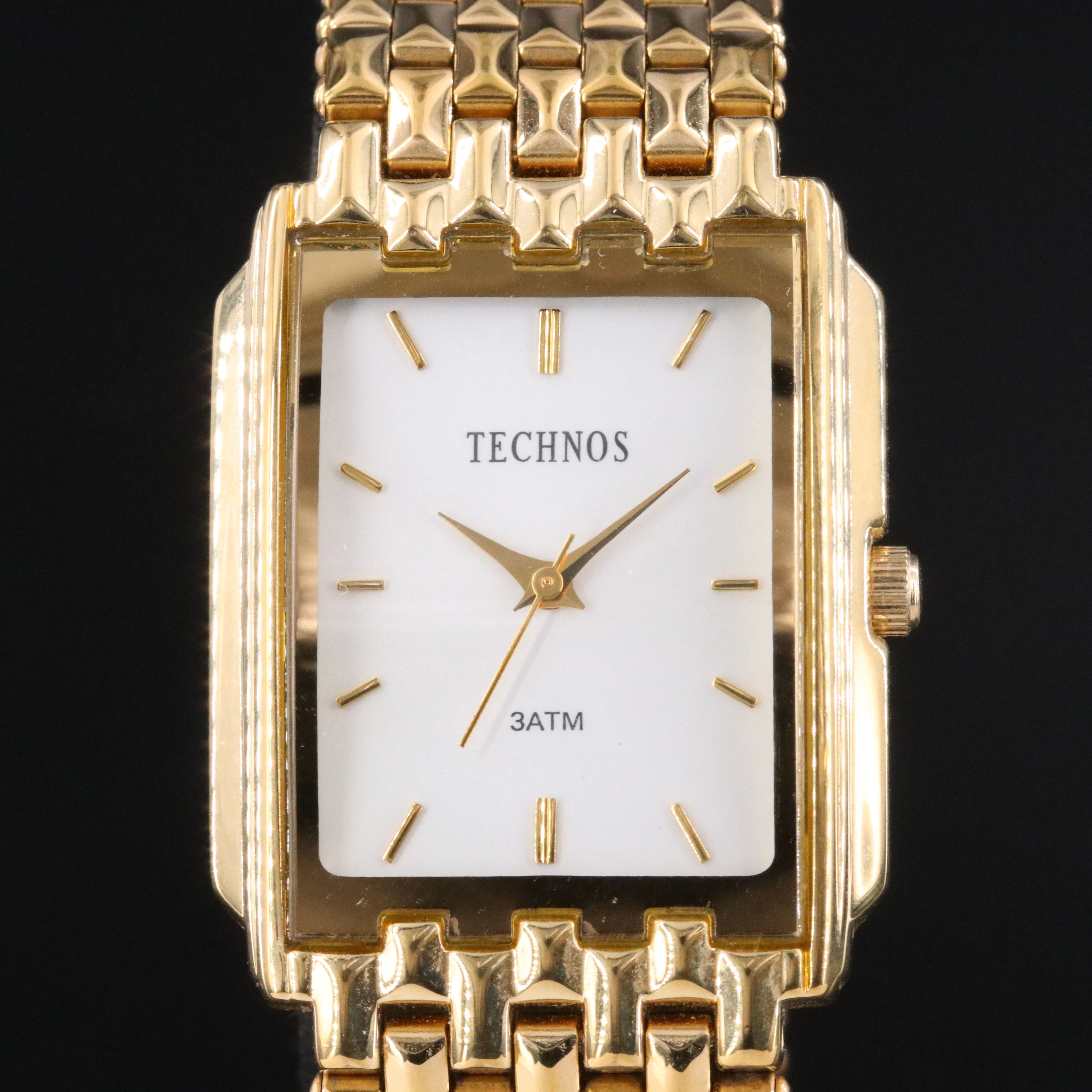 Technos Femino Gold-Tone Quartz Dress Watch